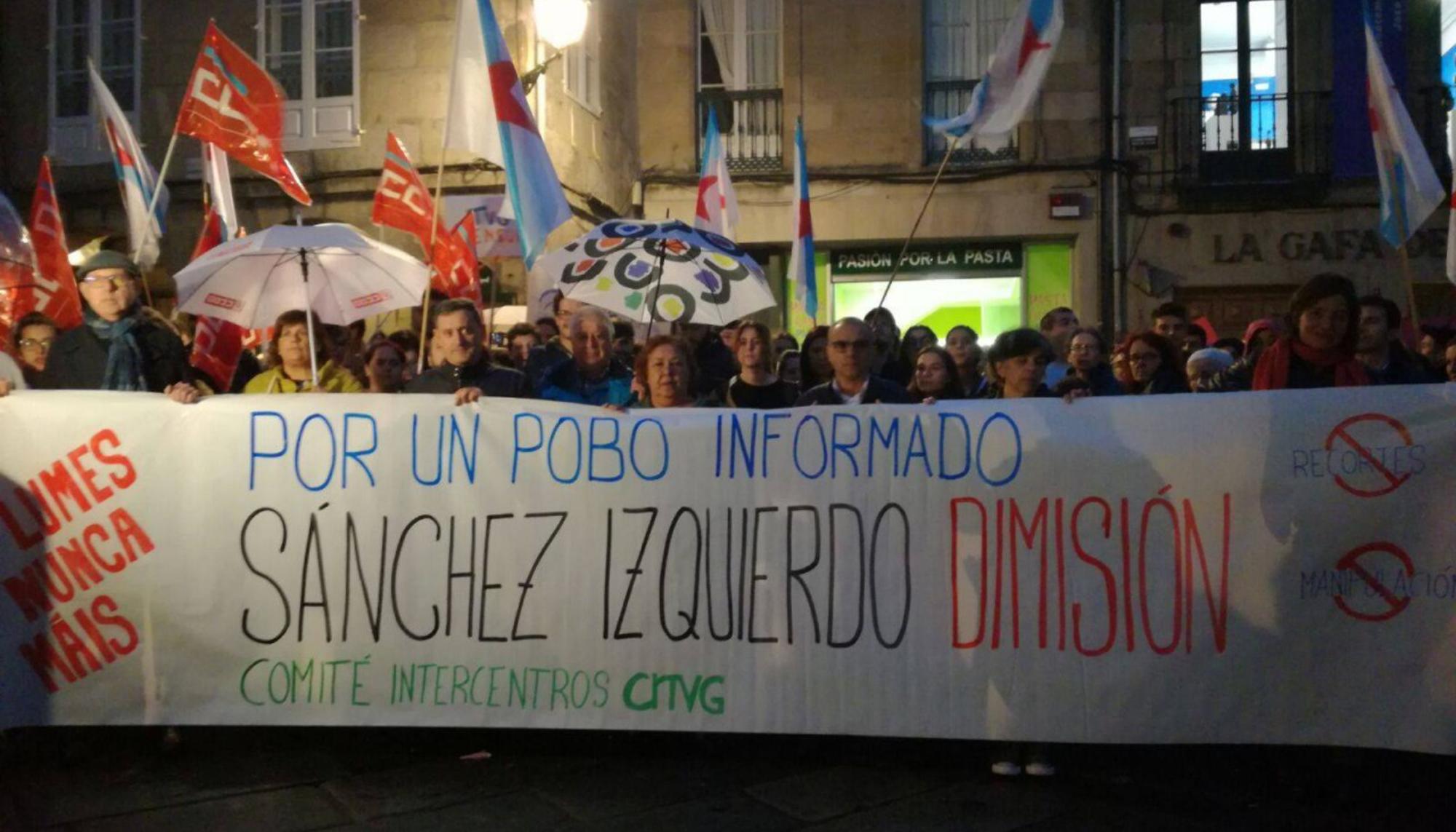 TVG mobilización Sanchez Izquierdo dimisión