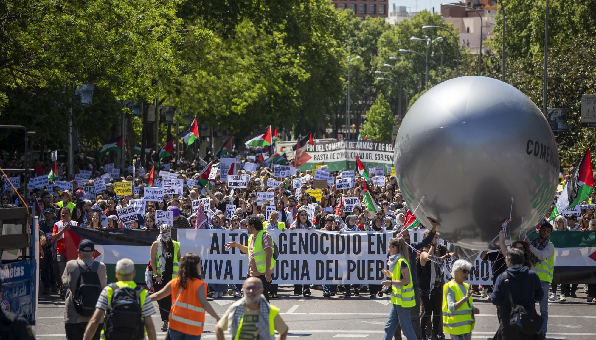 Manifestación Palestina Madrid 21 abril - 6