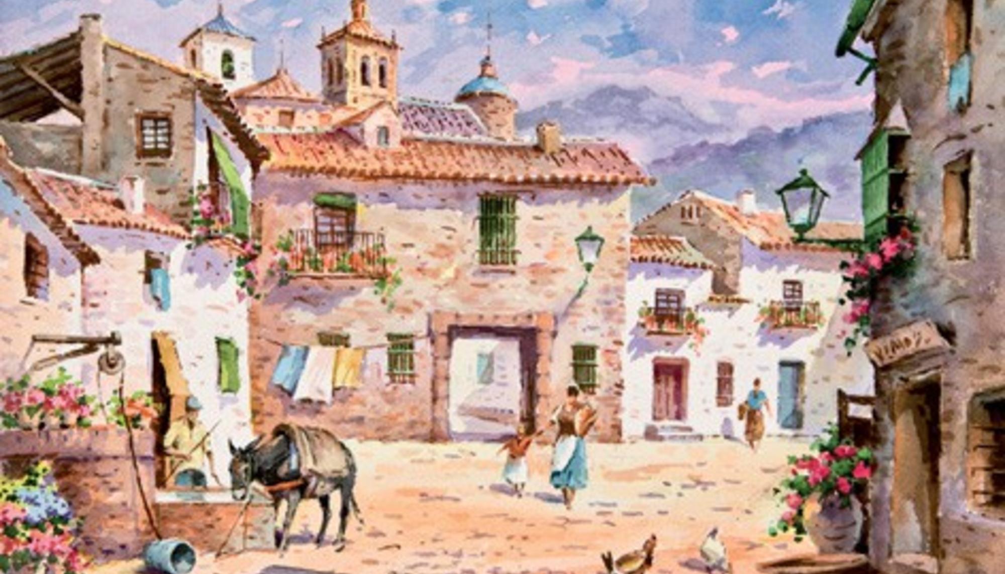 Plaza de pueblo andaluz