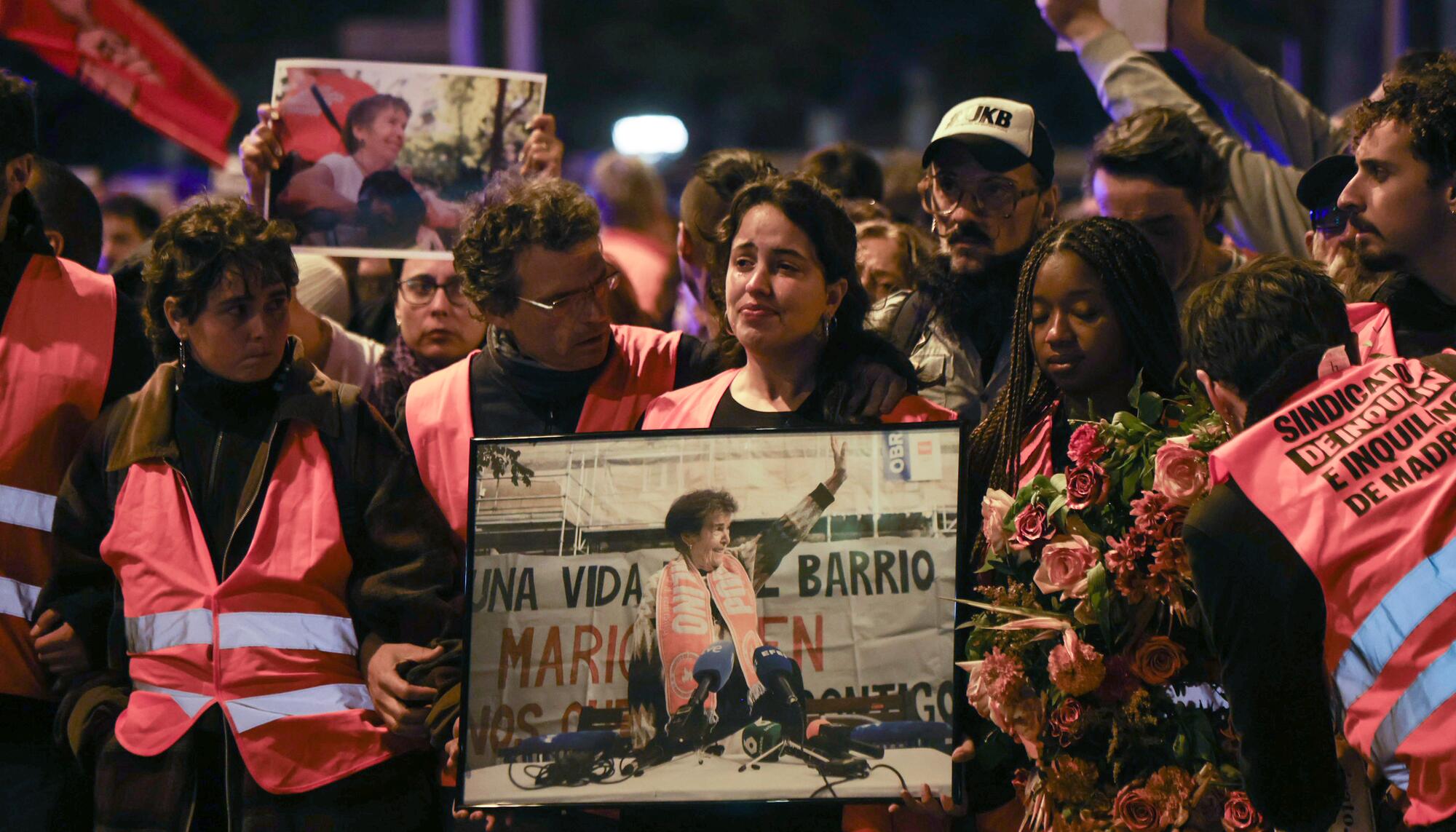 Marcha homenaje a Maricarmen en la noche de este 8 de octubre.
