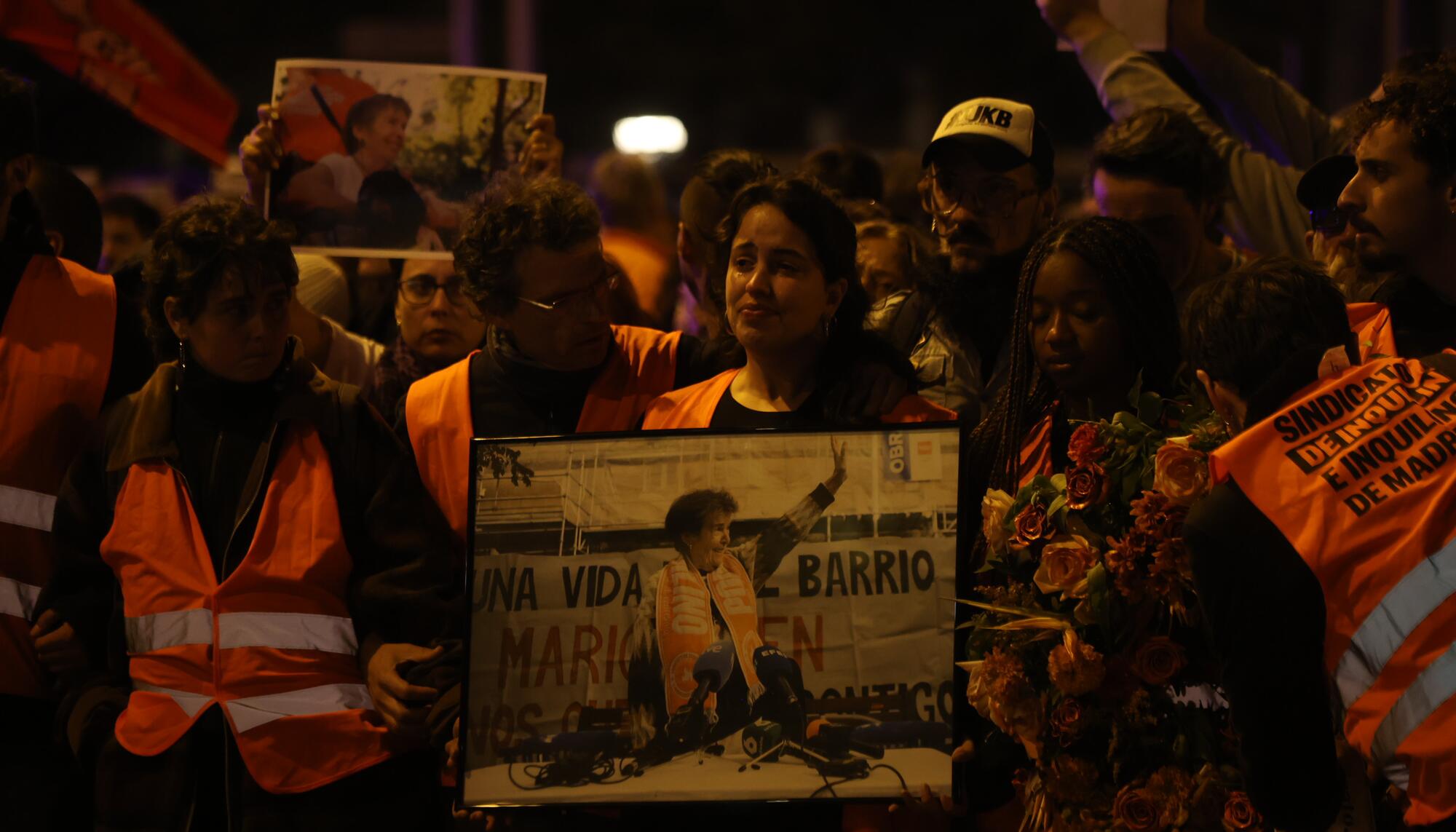 Marcha homenaje a Maricarmen en la noche de este 8 de octubre.