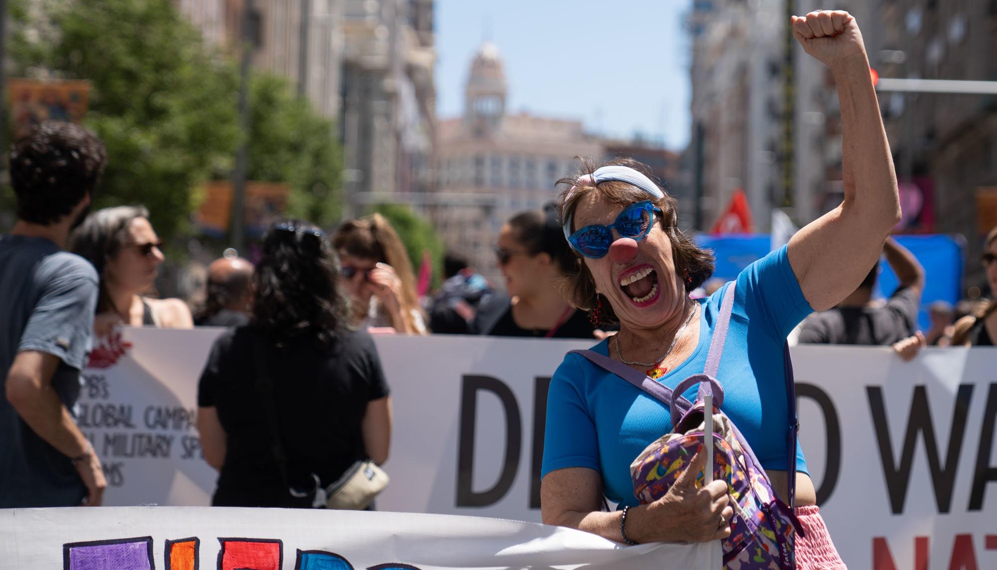 Manifestación contra la cumbre de la OTAN en Madrid - 18