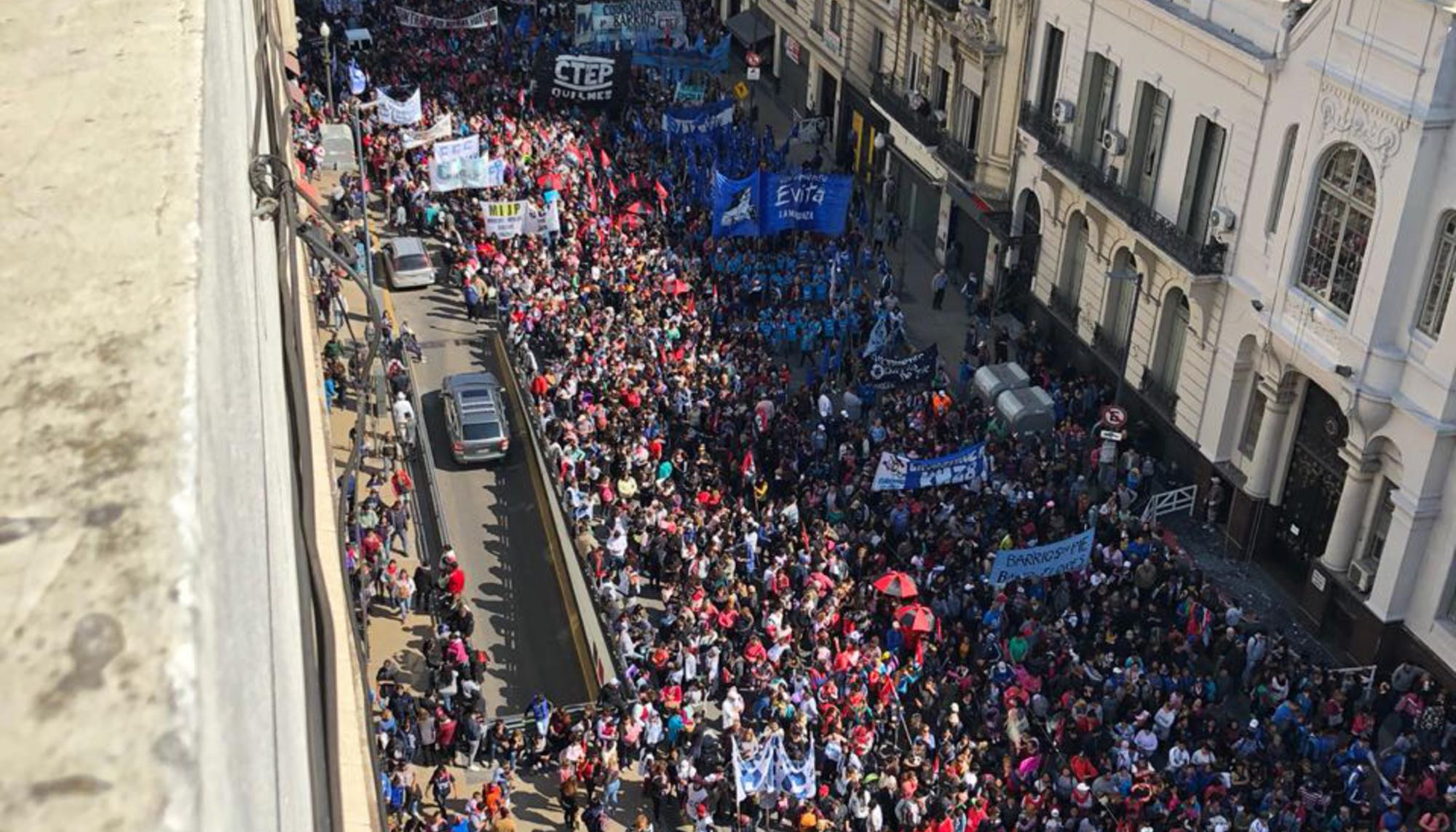 Manifestación contra la política de Mauricio Macri, 5 de septiembre