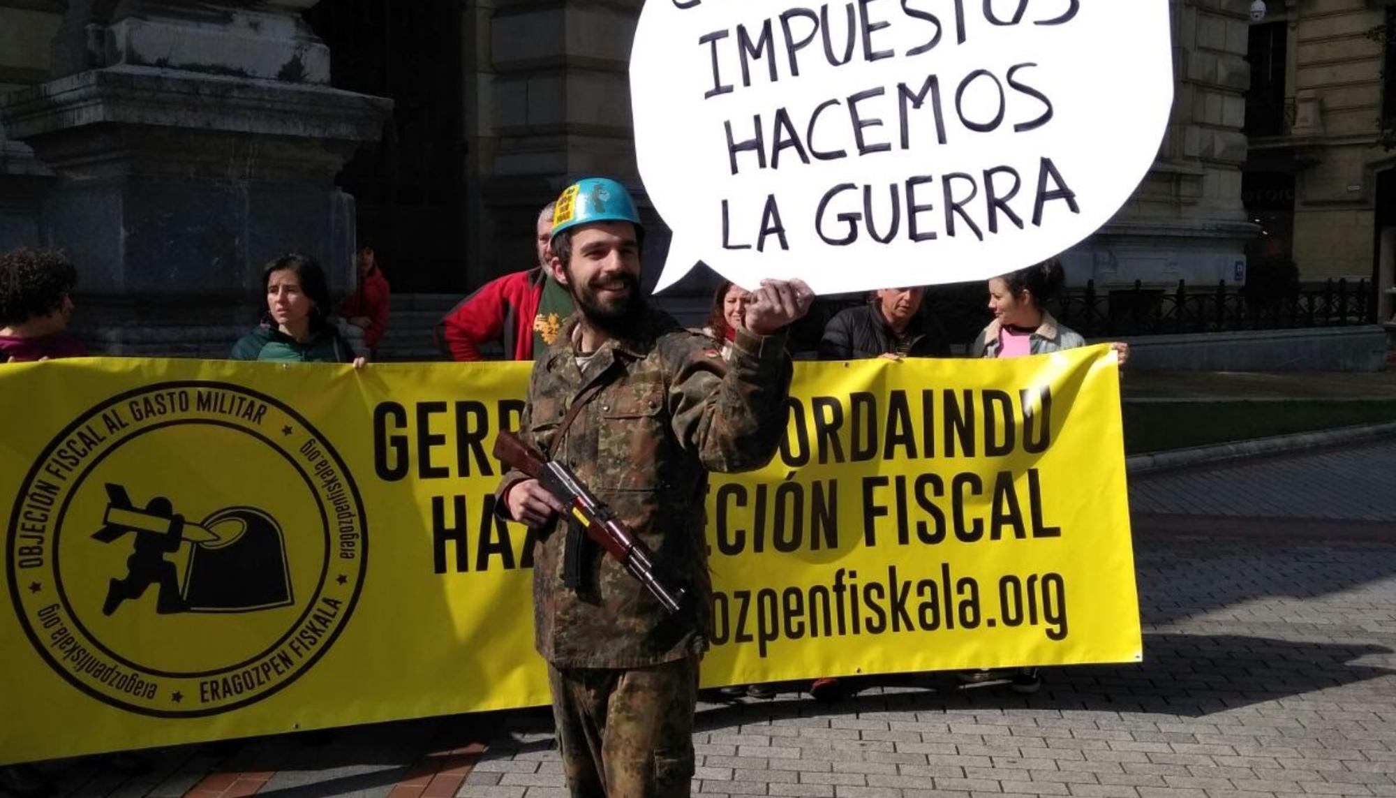 Acción de apoyo a la Objeción fiscal al gasto militar. Bilbao. II