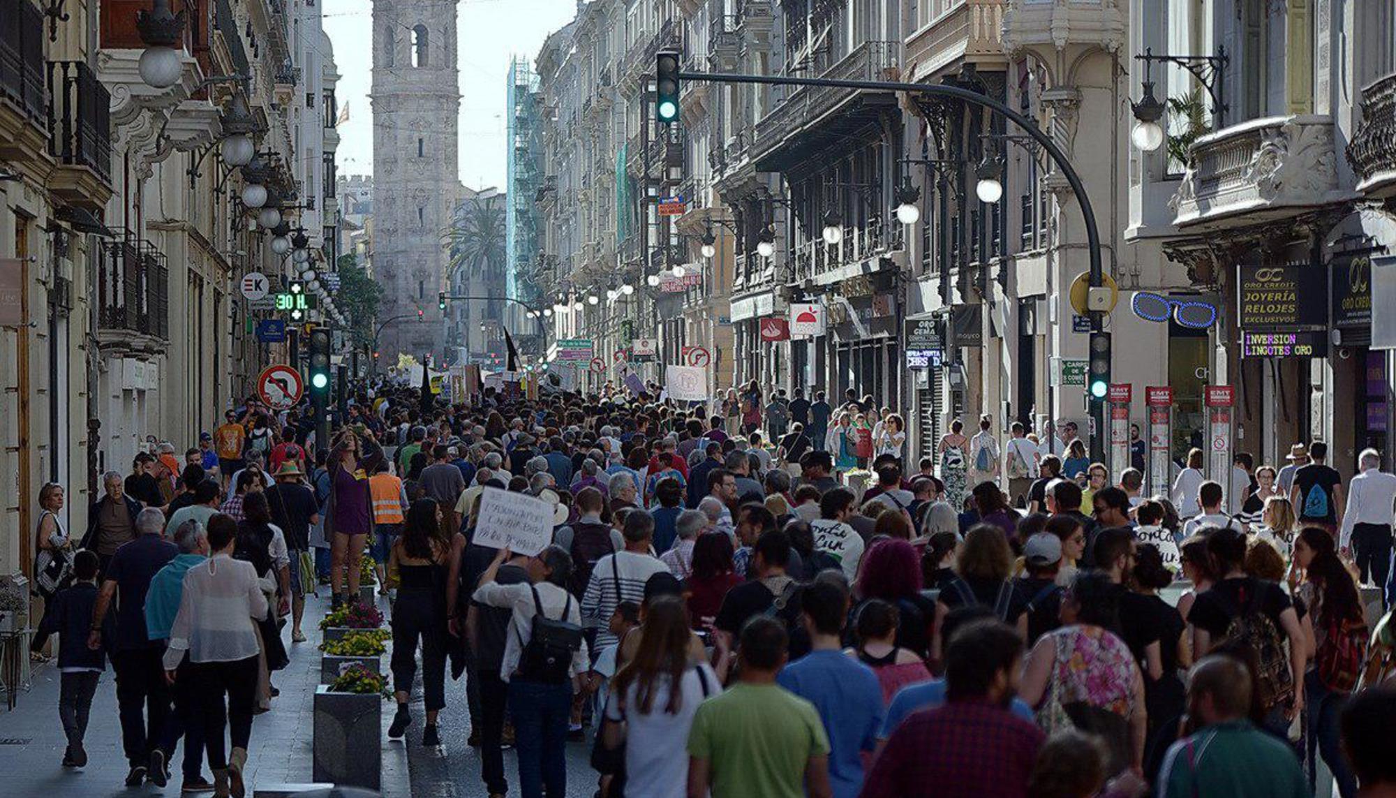 La manifestació de 'València no està en venda' convoca a entre 5.000 i 8.000 persones