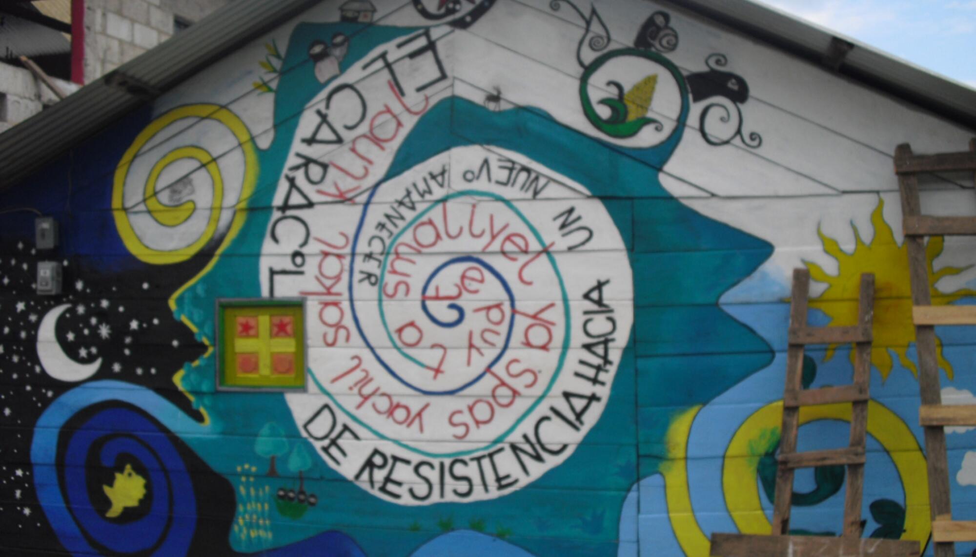 EZLN- Mural de Caracol en La Garrucha
