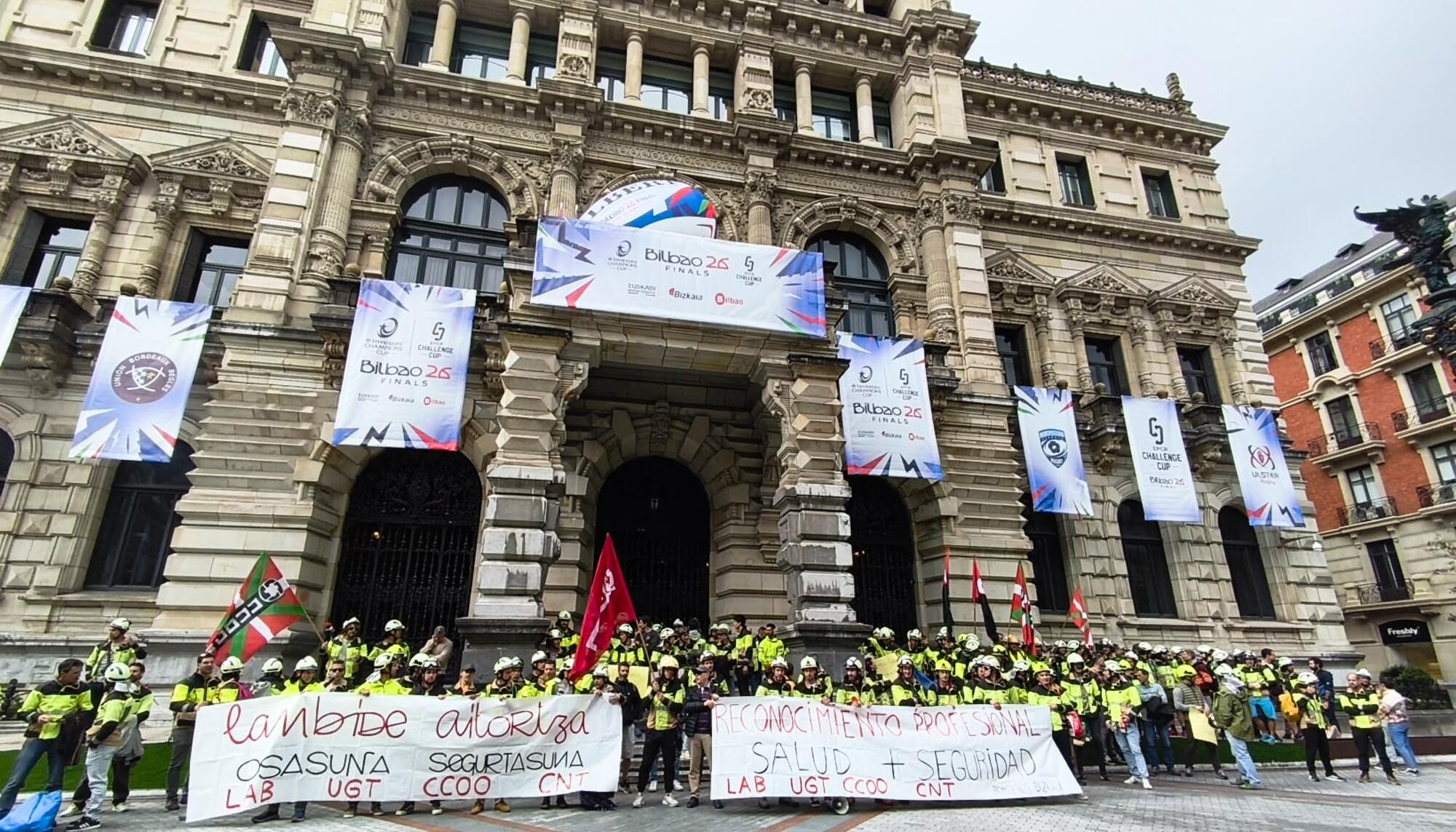 Bilbao sindicatos bomberos Bizkaia