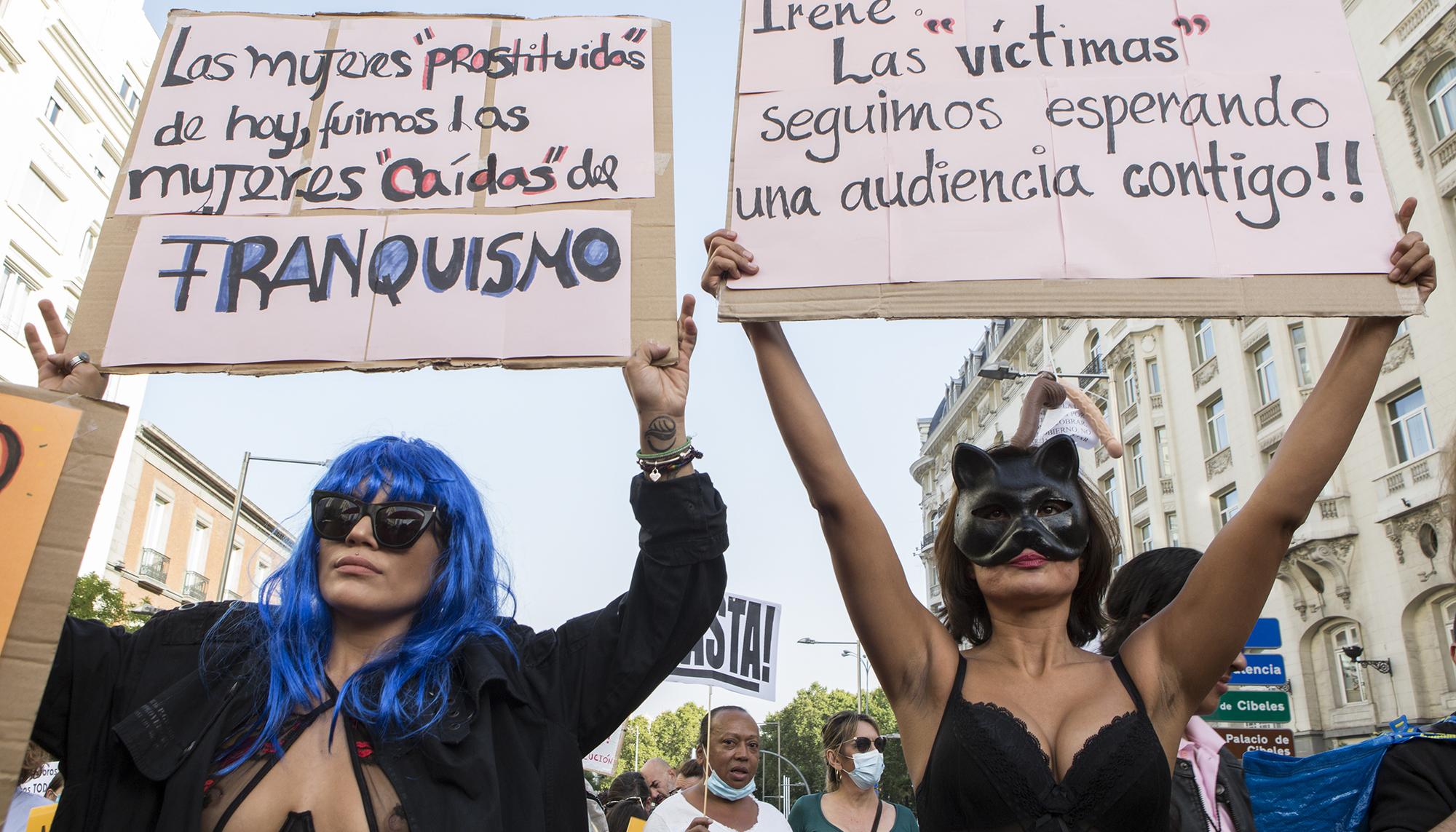 Concentración en contra de la Ley Abolicionista-Prohibicionista en Madrid. 4 de octubre de 2022 - 3