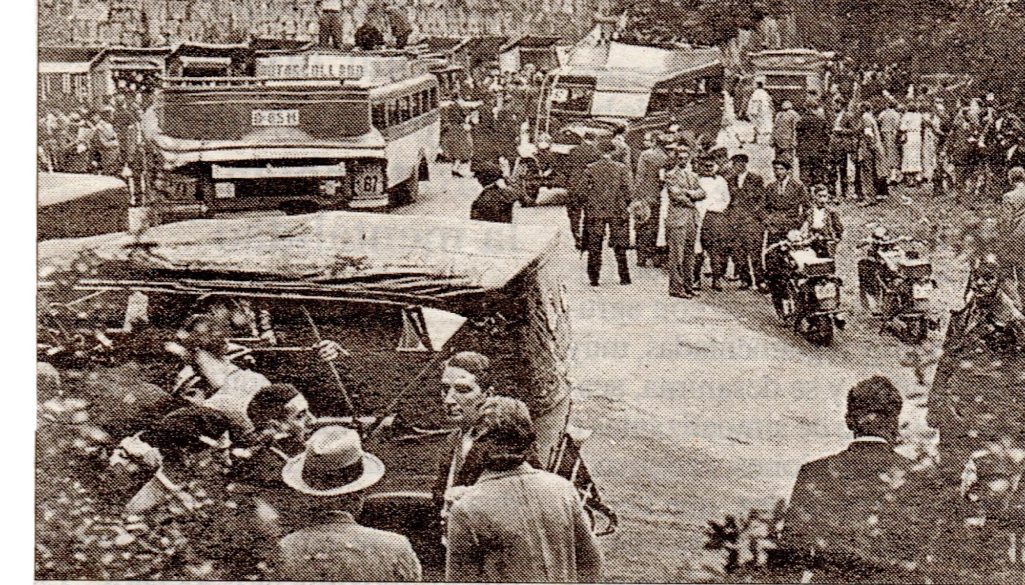 Recorte de prensa sobre el mitin de José María Gil Robles en Covadonga en 1934