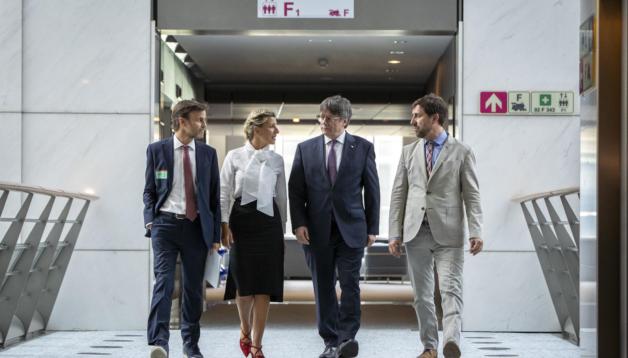 Reunión Yolanda Díaz y Carles Puigdemont  en el Parlamento Europeo - 2