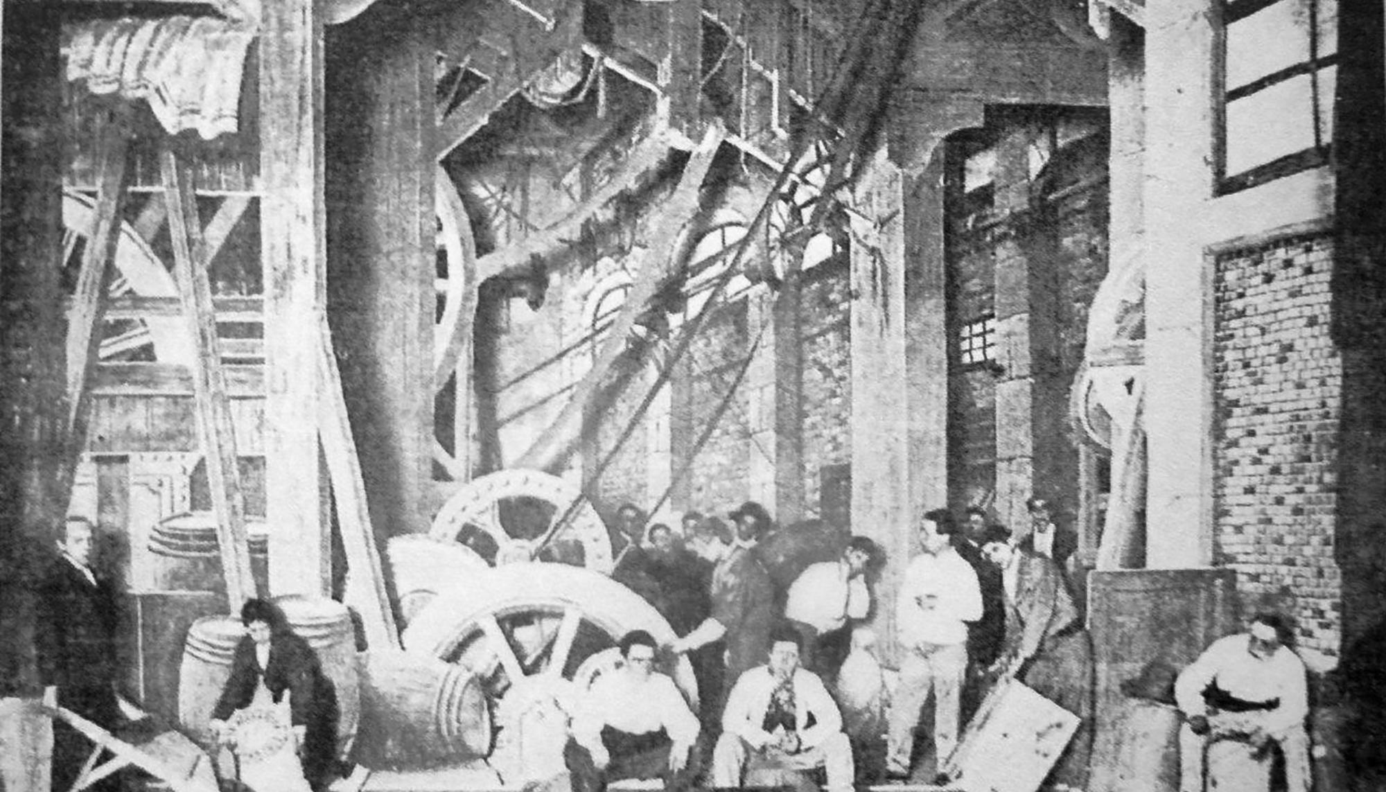 Representación de la obra La Huelga 1901