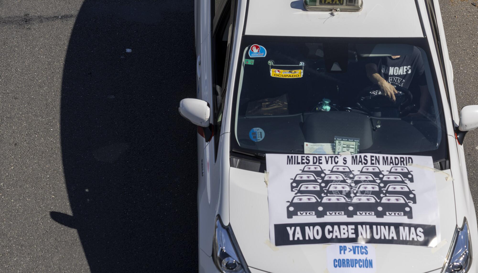 Manifestación Taxi Madrid Licencias VTC - 3