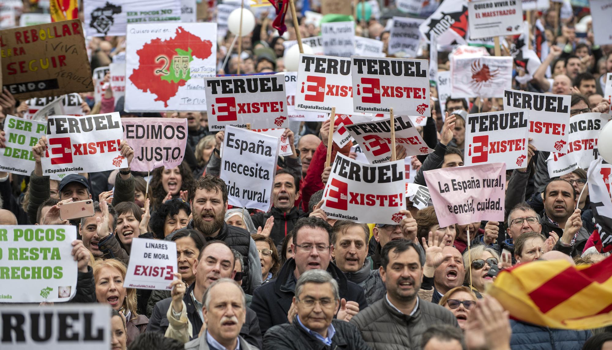 Manifestación España Vacia gente