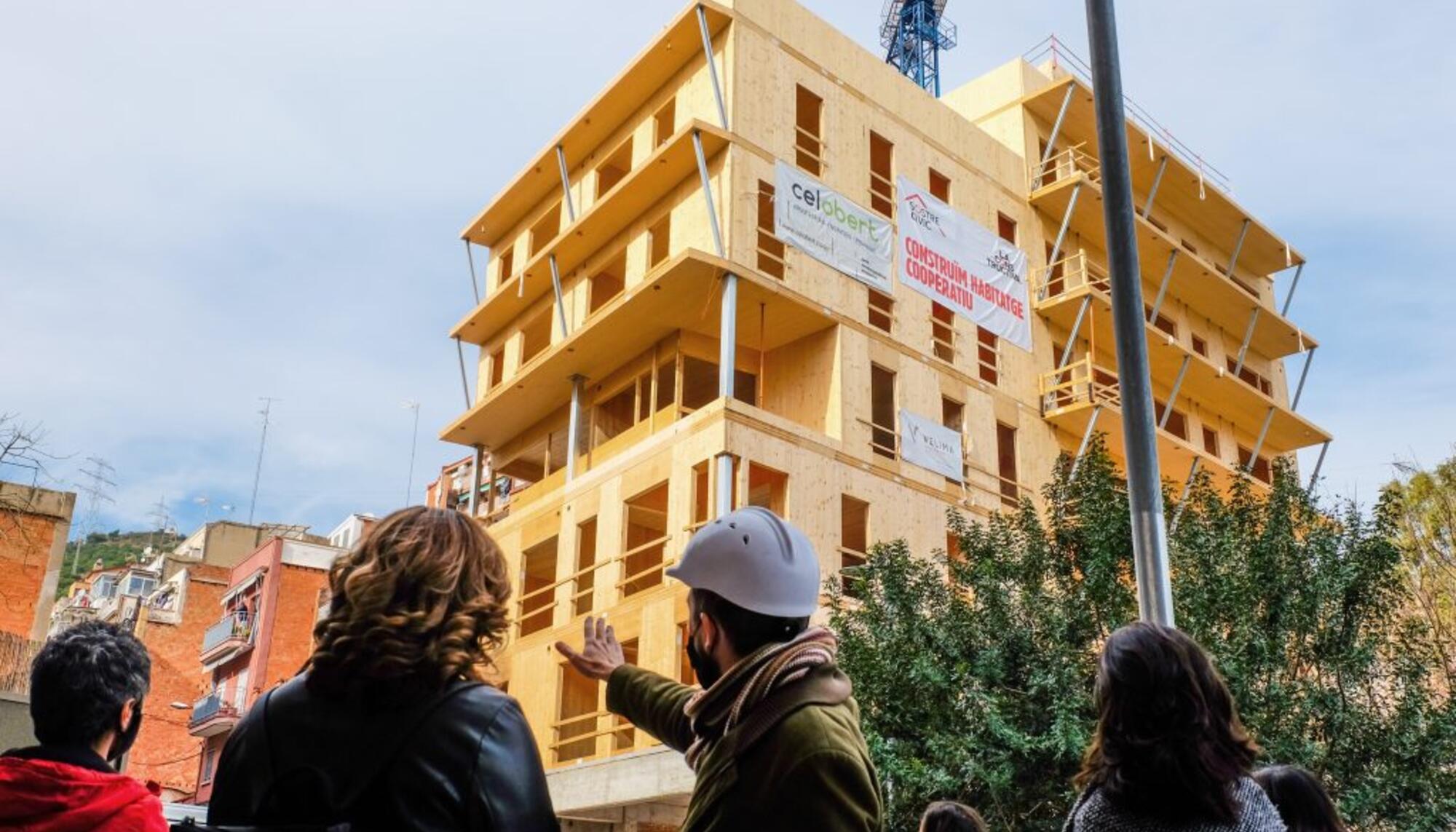 Construcción vivienda cooperativa cirerers barcelona