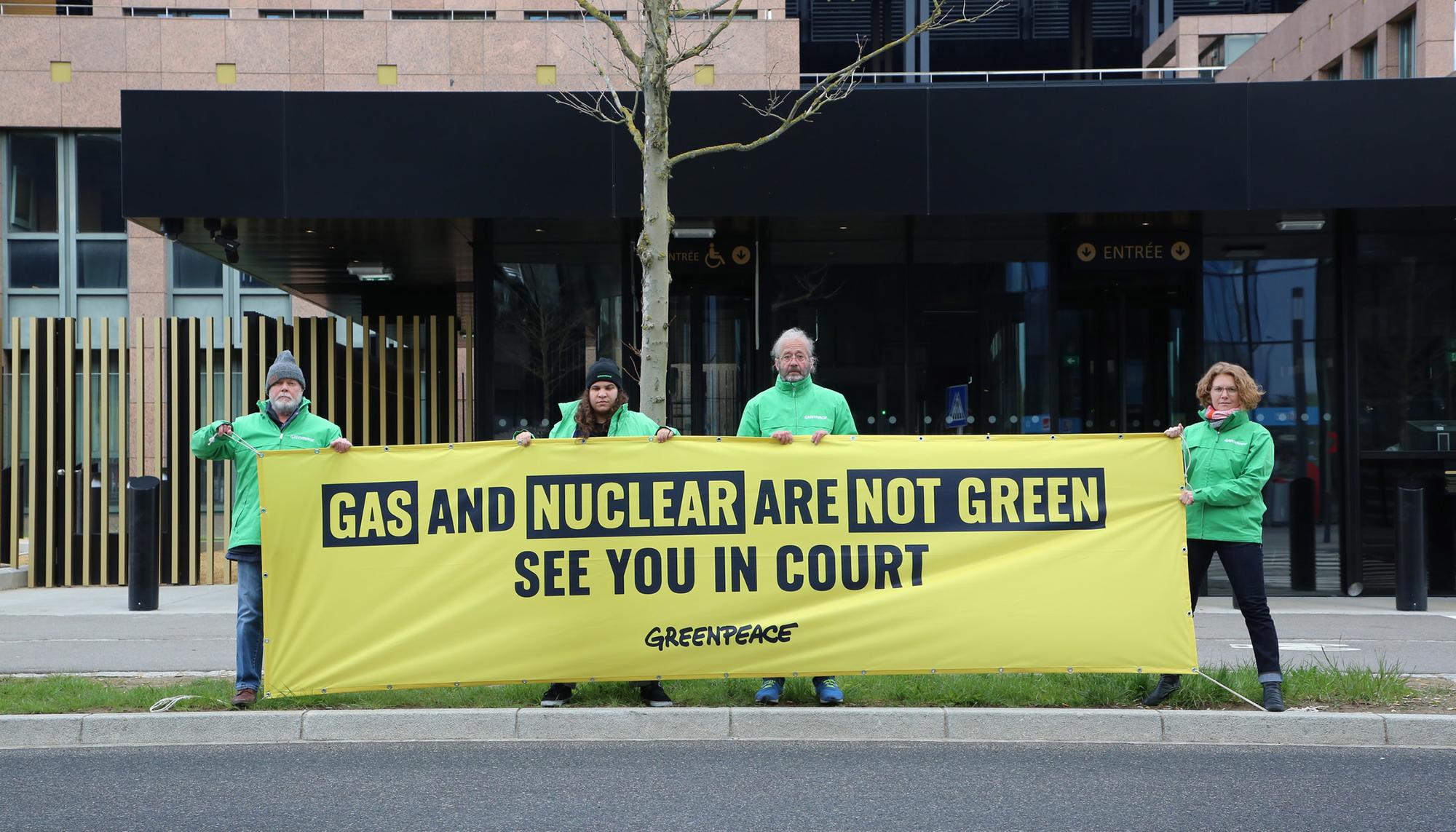 Greenpeace accion denuncia Tribunal de Justicia de la Unión Europea  - 3