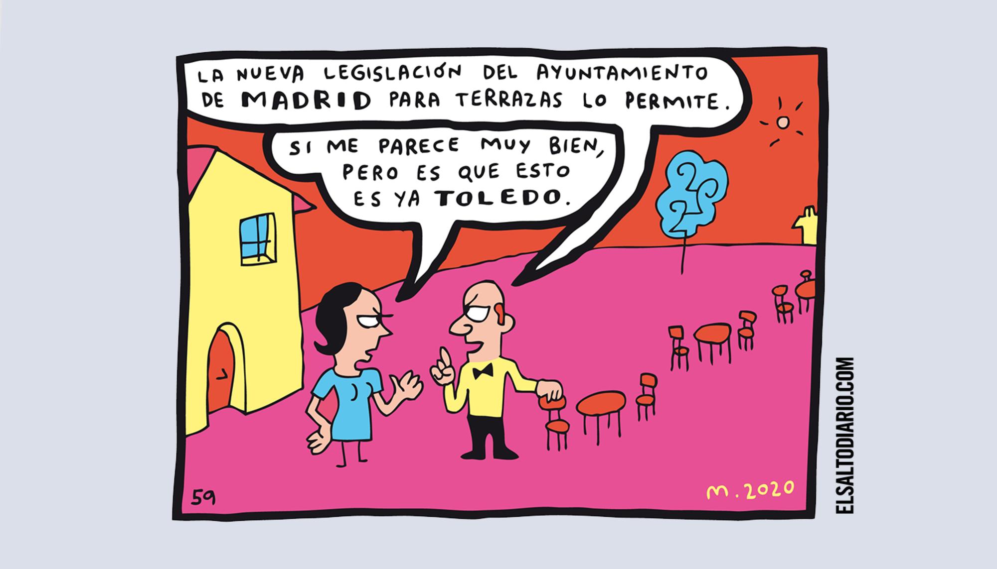 Las terrazas en ‘Madrid’, por Mauro Entrialgo