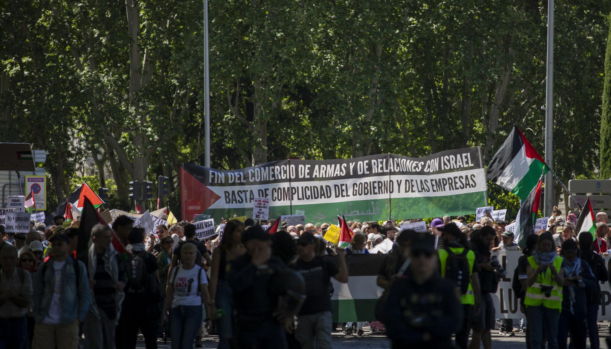 Manifestación Palestina Madrid 21 abril - 1