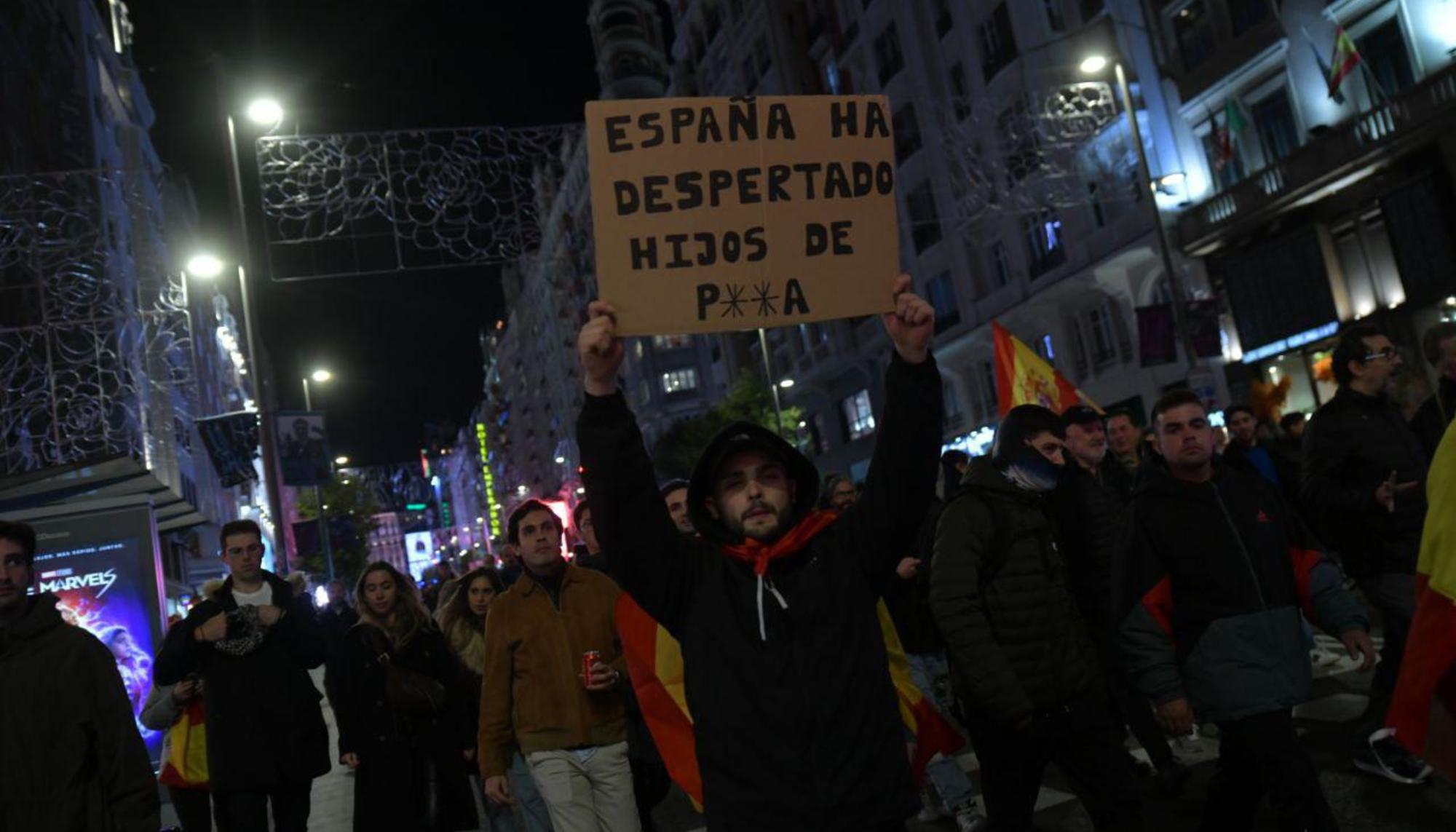 Manifestación ultraderecha en Madrid 2