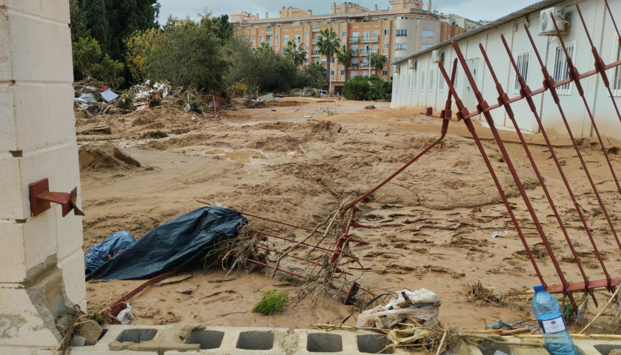 El IES Berenguer Dalmau de Catarroja, tras la DANA