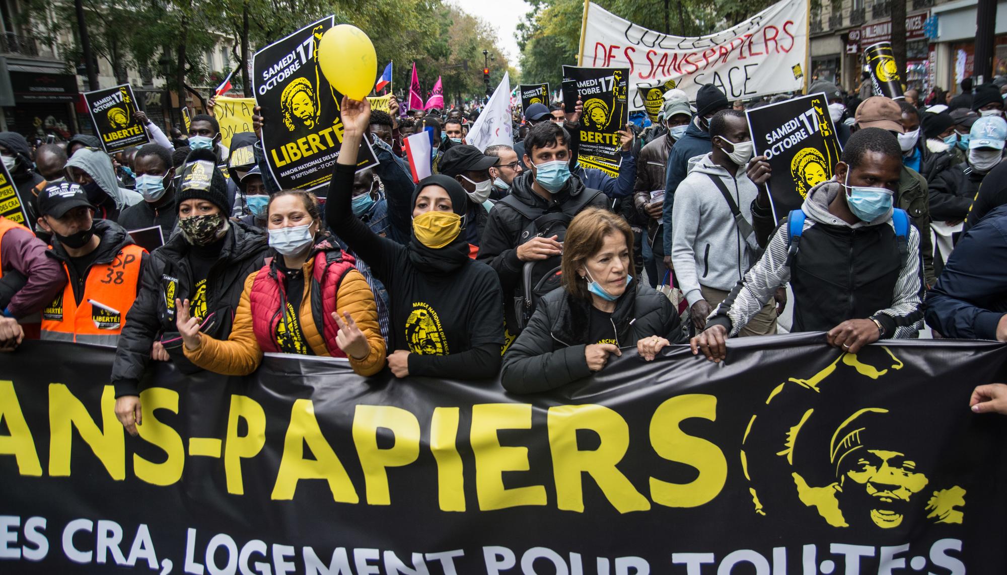 manifestacion paris sin papeles 2