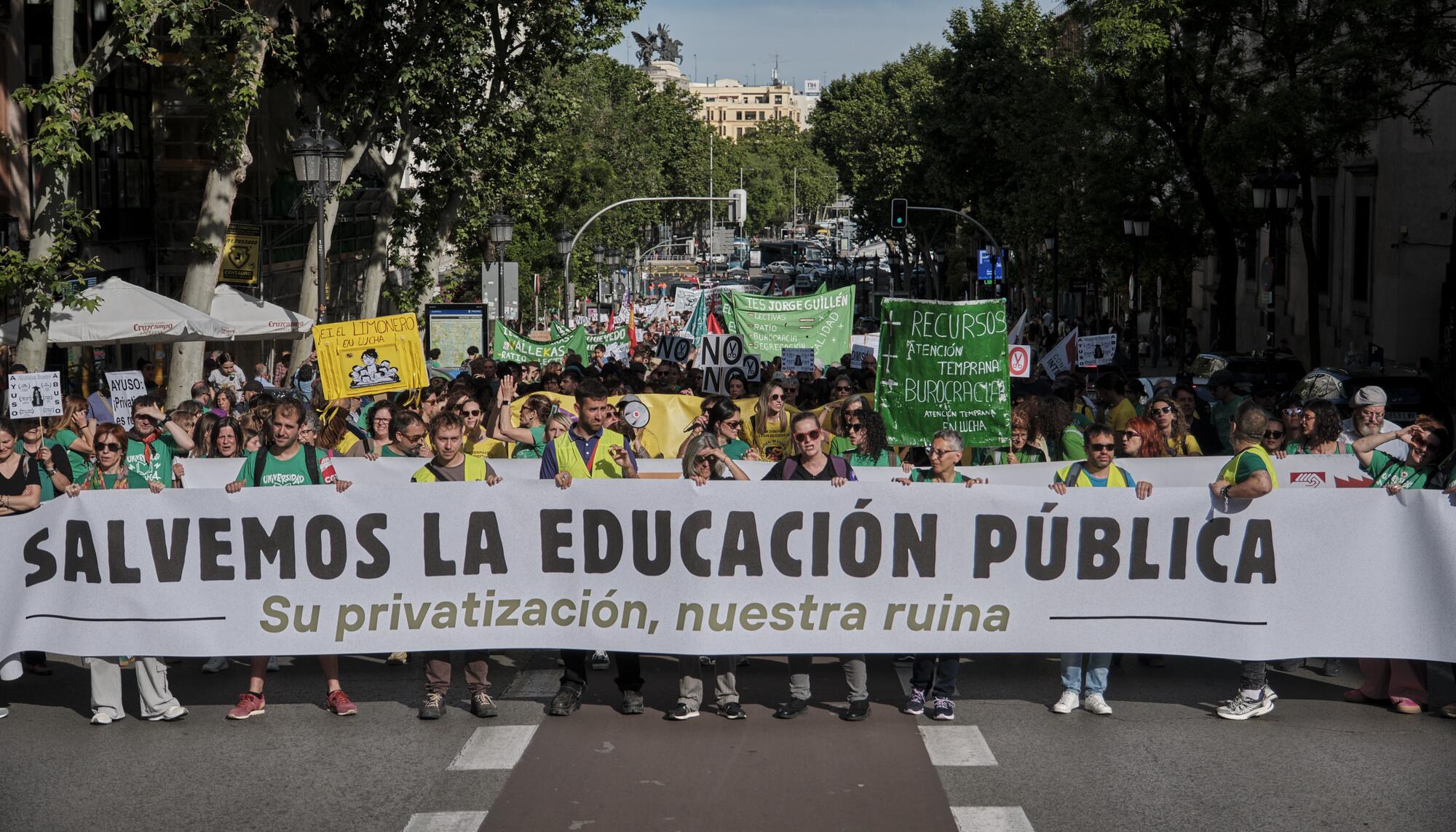 Manifestación Educación Pública Madrid  - 3