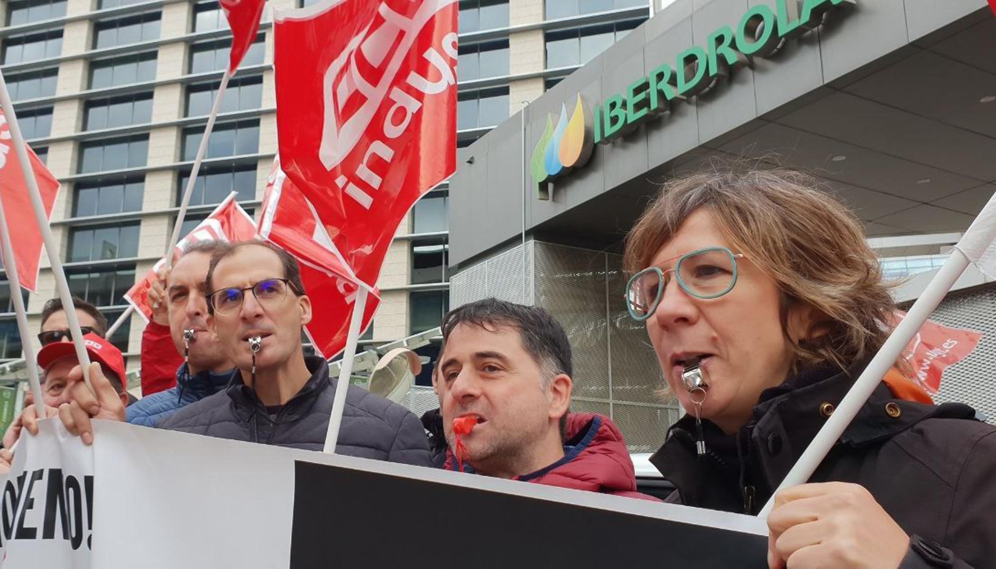Protesta IPC Iberdrola Madrid