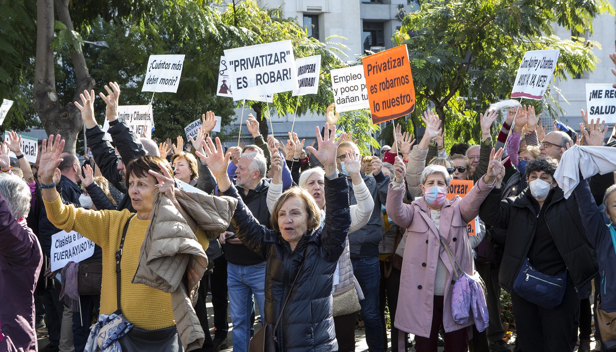 Manifestación por la sanidad pública en Madrid, columna Este - 8