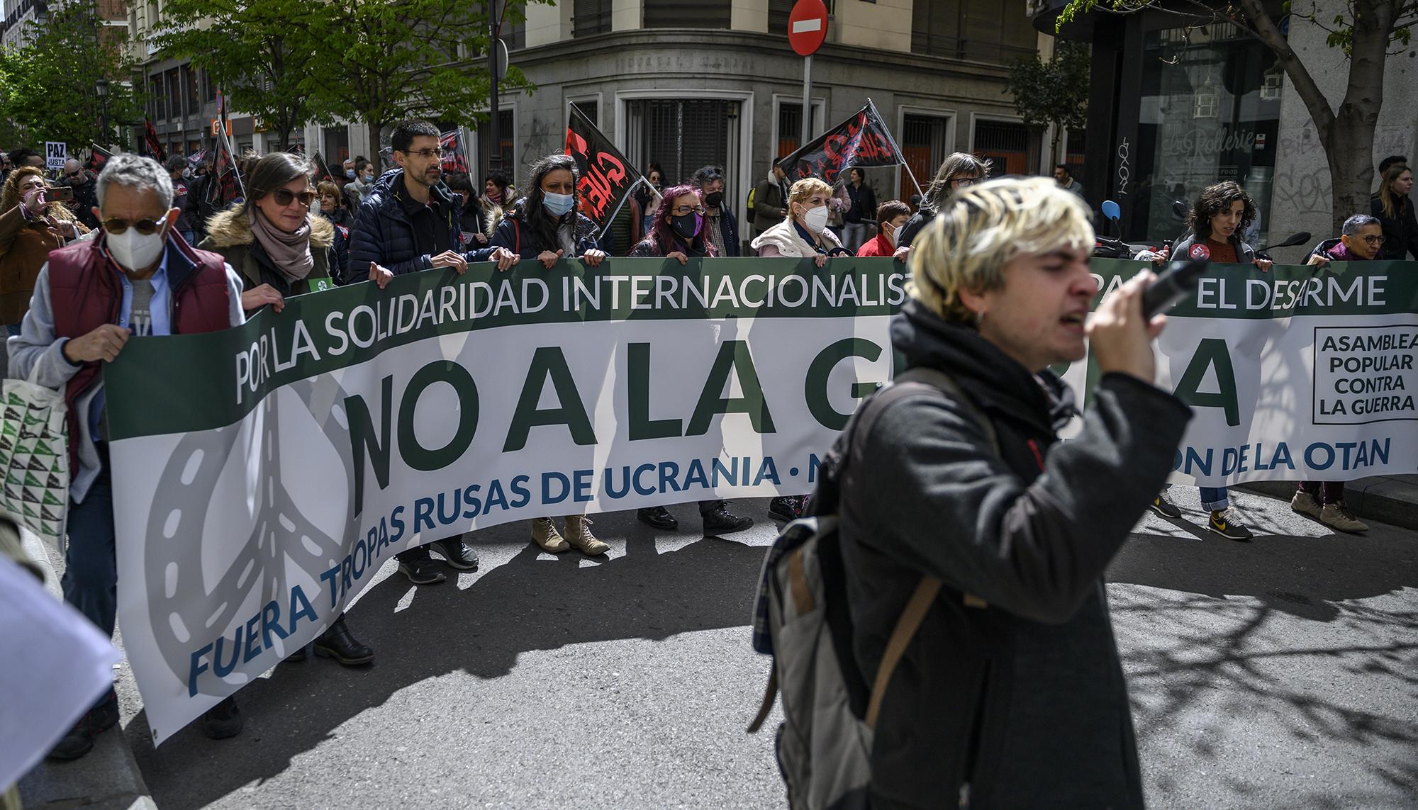 Manifestación Asamblea Popular contra la Guerra de Madrid -1