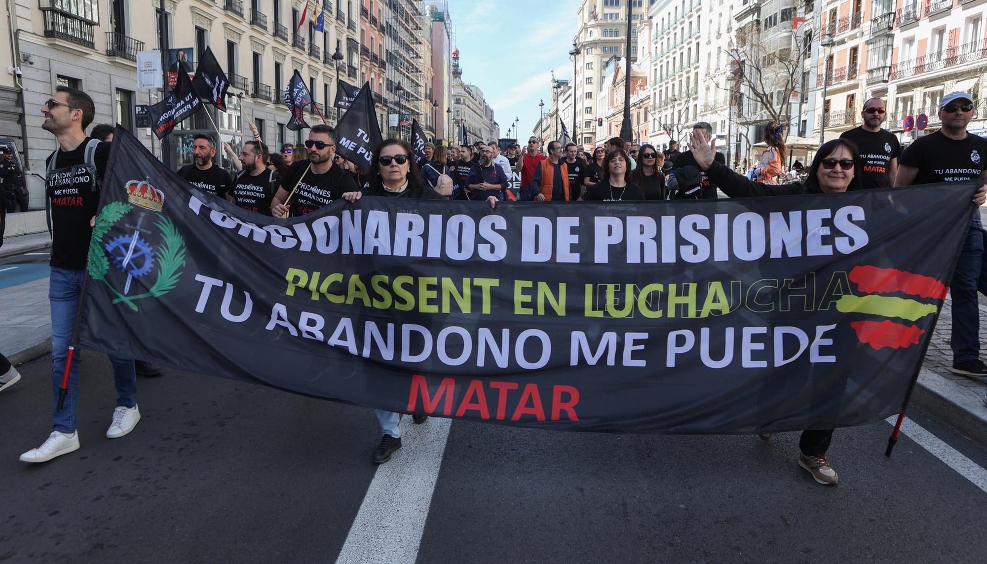 Manifestación en Madrid de funcionarios de Prisiones 3