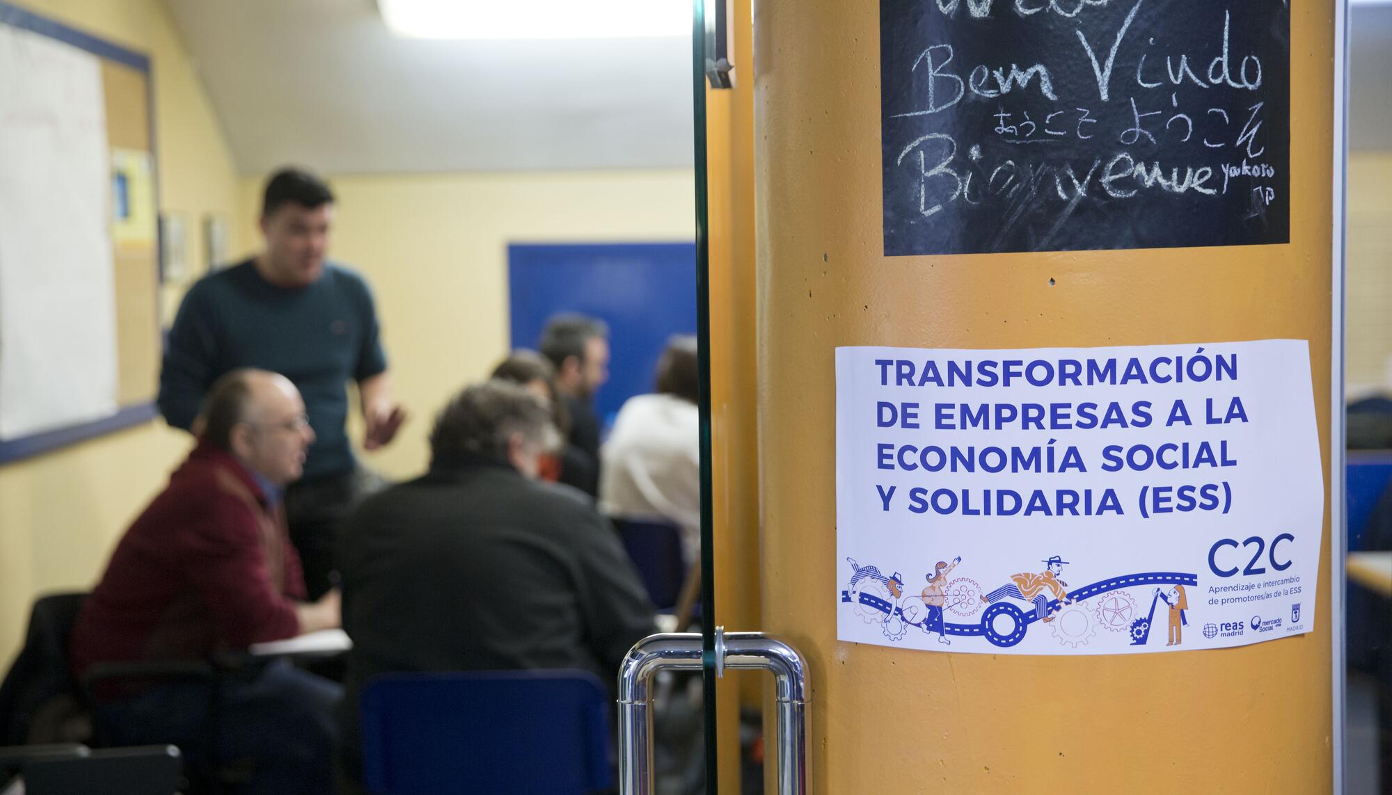 Taller formativo en el encuentro de emprendimiento C2C, Madrid 2017 (Autoría: MES Madrid)