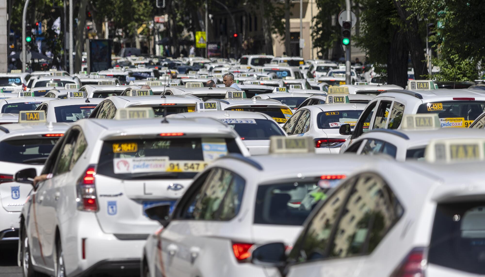 Manifestación Taxi Madrid Licencias VTC - 9