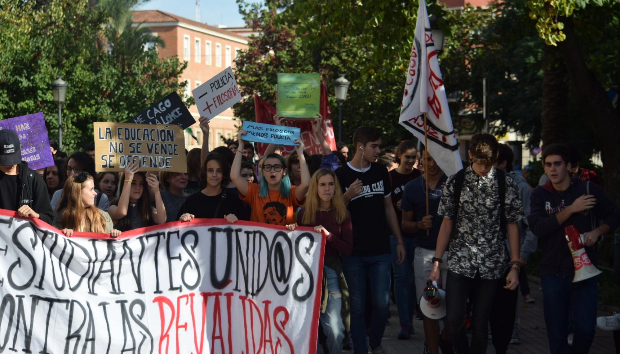 Movilizaciones estudiantiles en Badajoz 2