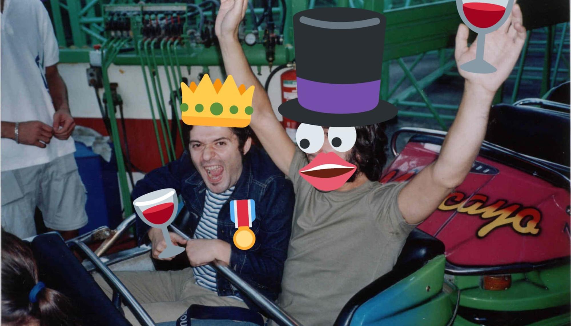 Sergio Algora con el fan anónimo