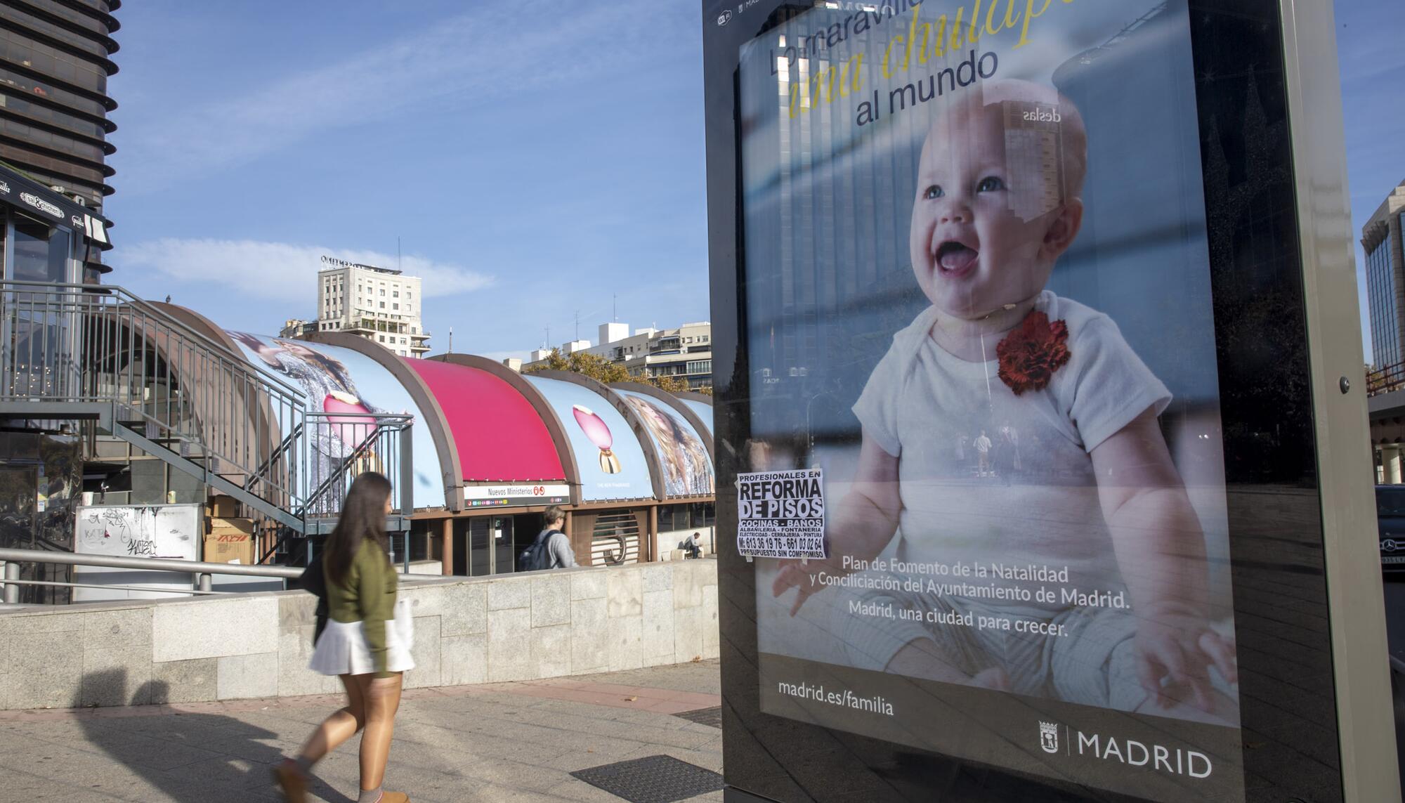 Campaña de promoción de la natalidad en Madrid 2