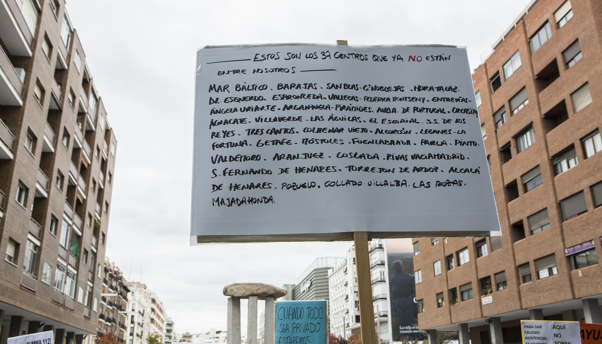 concentración en el Wizink contra el cierre de los Servicios de Urgencia de la Atención Primaria en la Comunidad de Madrid - 8