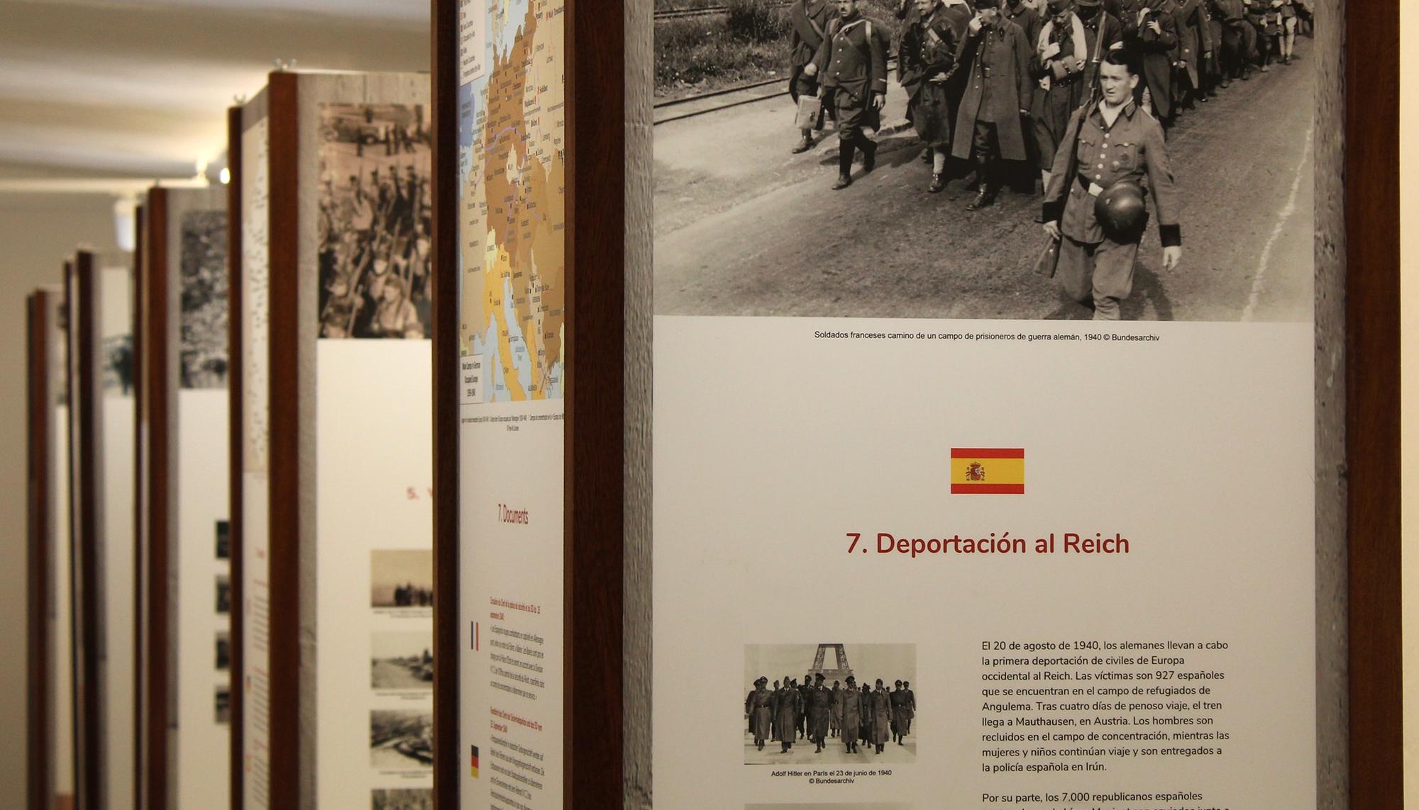 Vista de la exposición itinerante “Rotspanier” 1