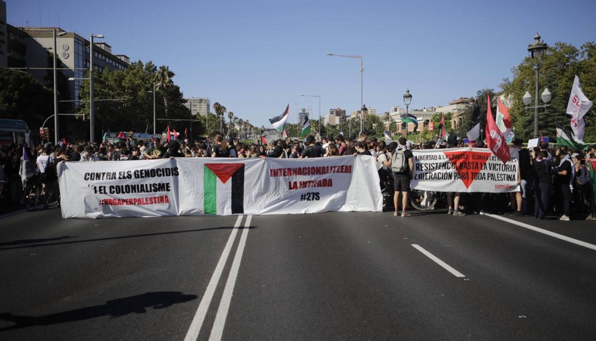 Piquete Barcelona Palestina  - 1