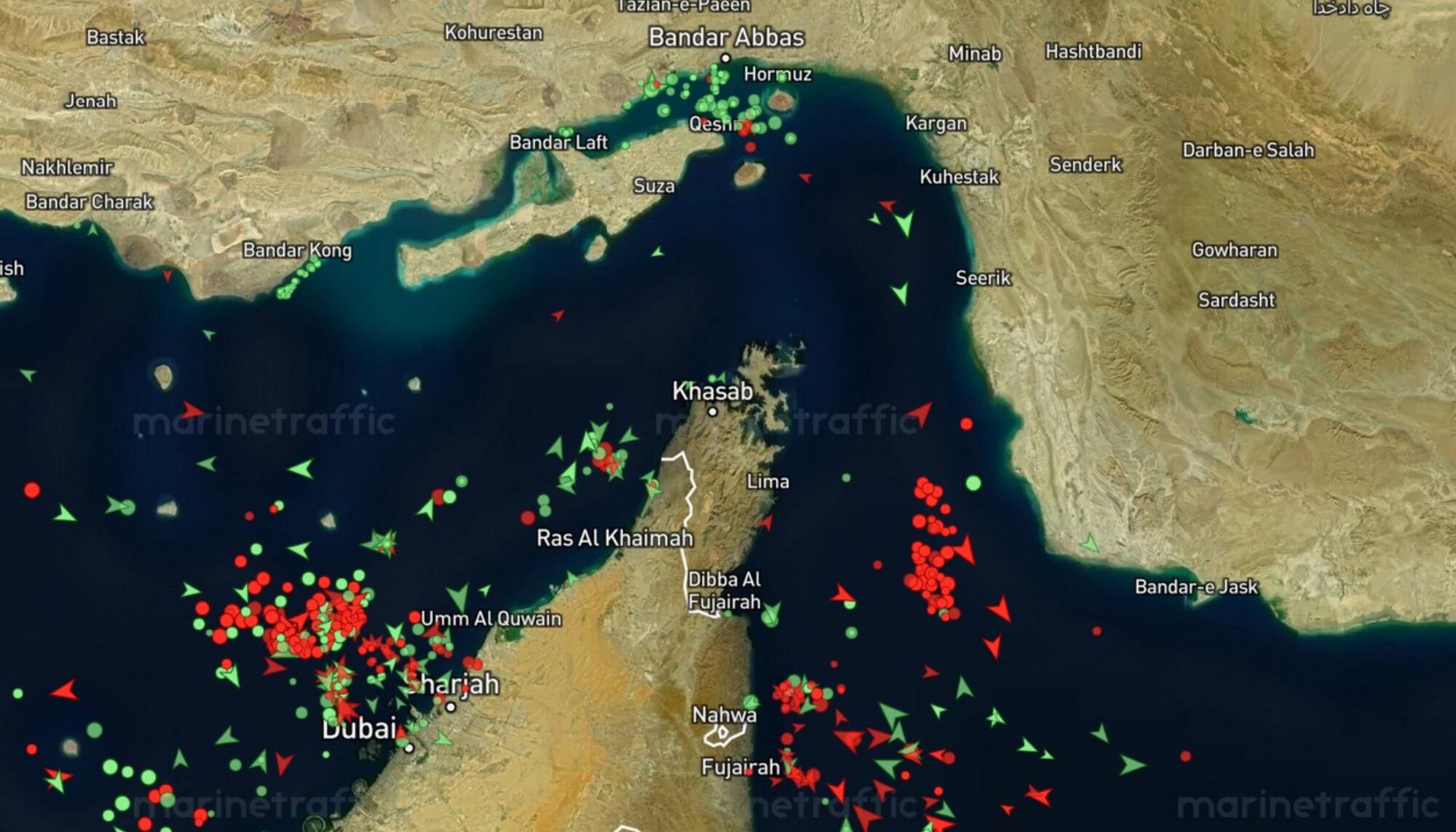 Estrecho Ormuz barcos