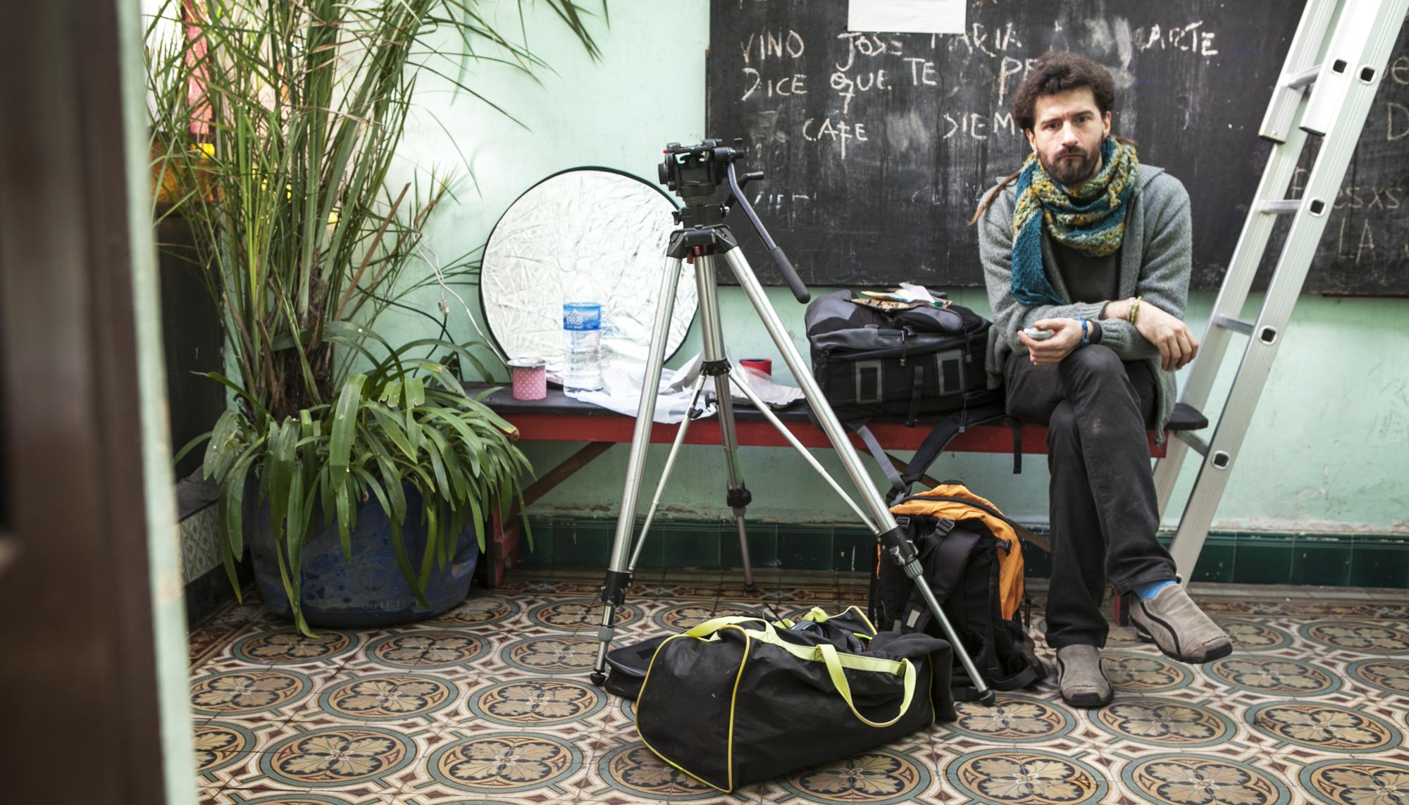 El director del documental, Sergio Montero, en Buenos Aires