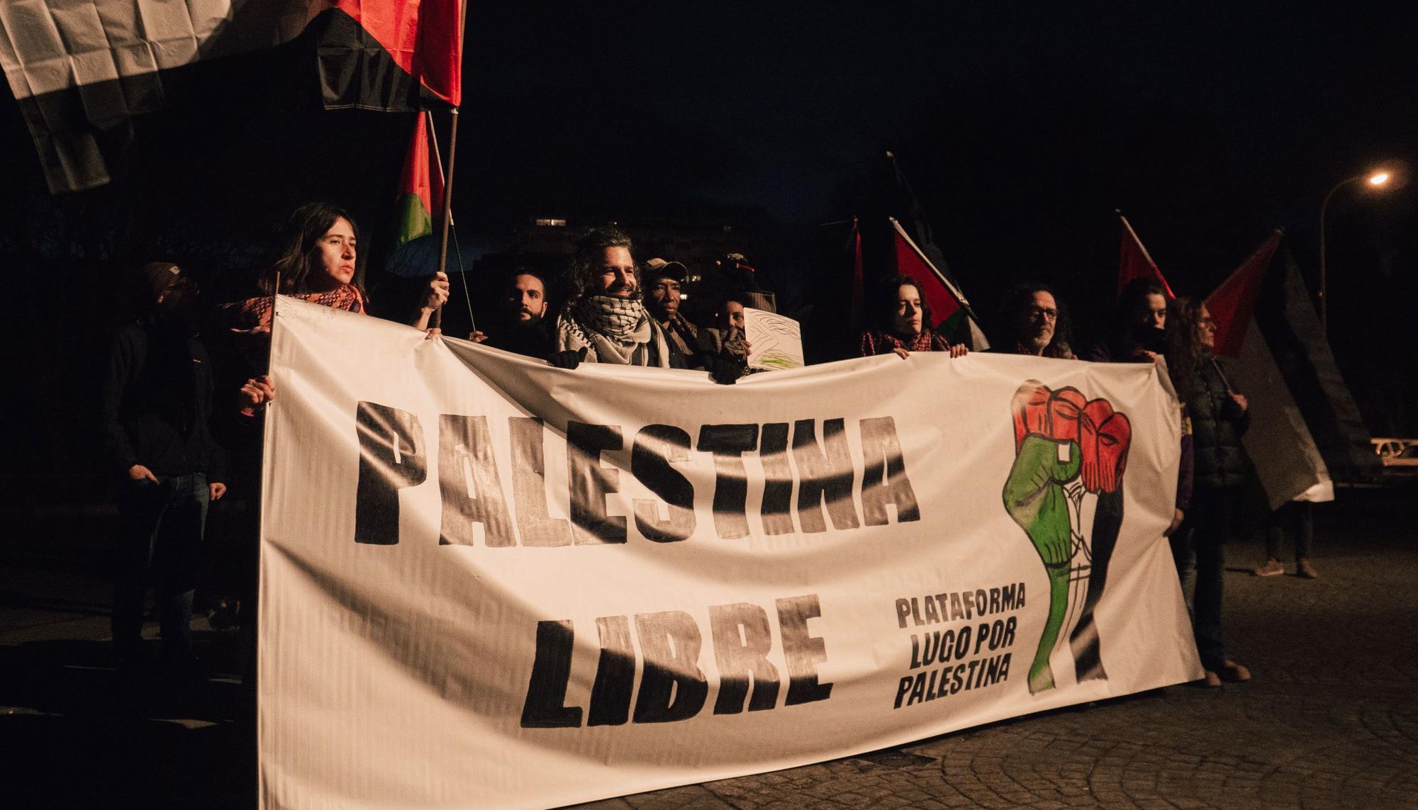 1- protestas palestina Lugo