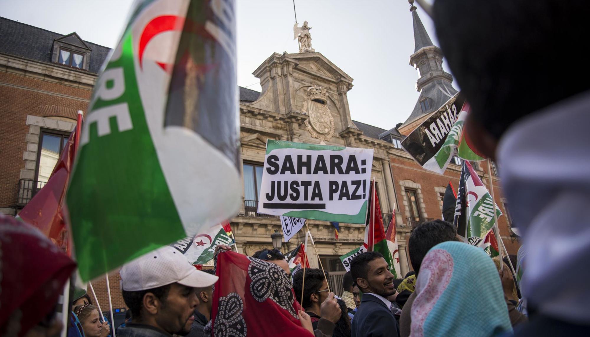 Manifestación por la descolonización e independencia del Sahara recorre Madrid