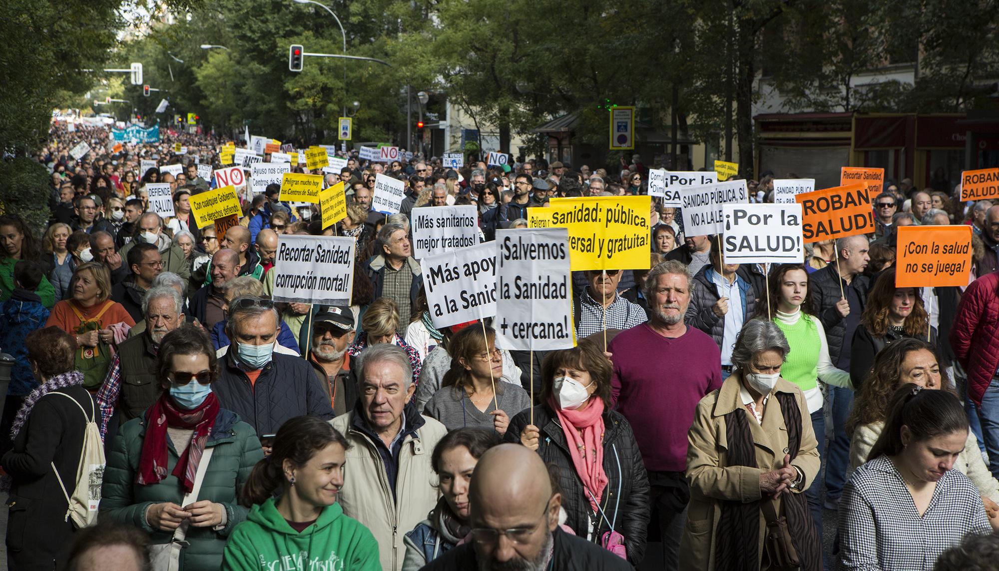 Manifestación por la sanidad pública en Madrid, columna Este - 3