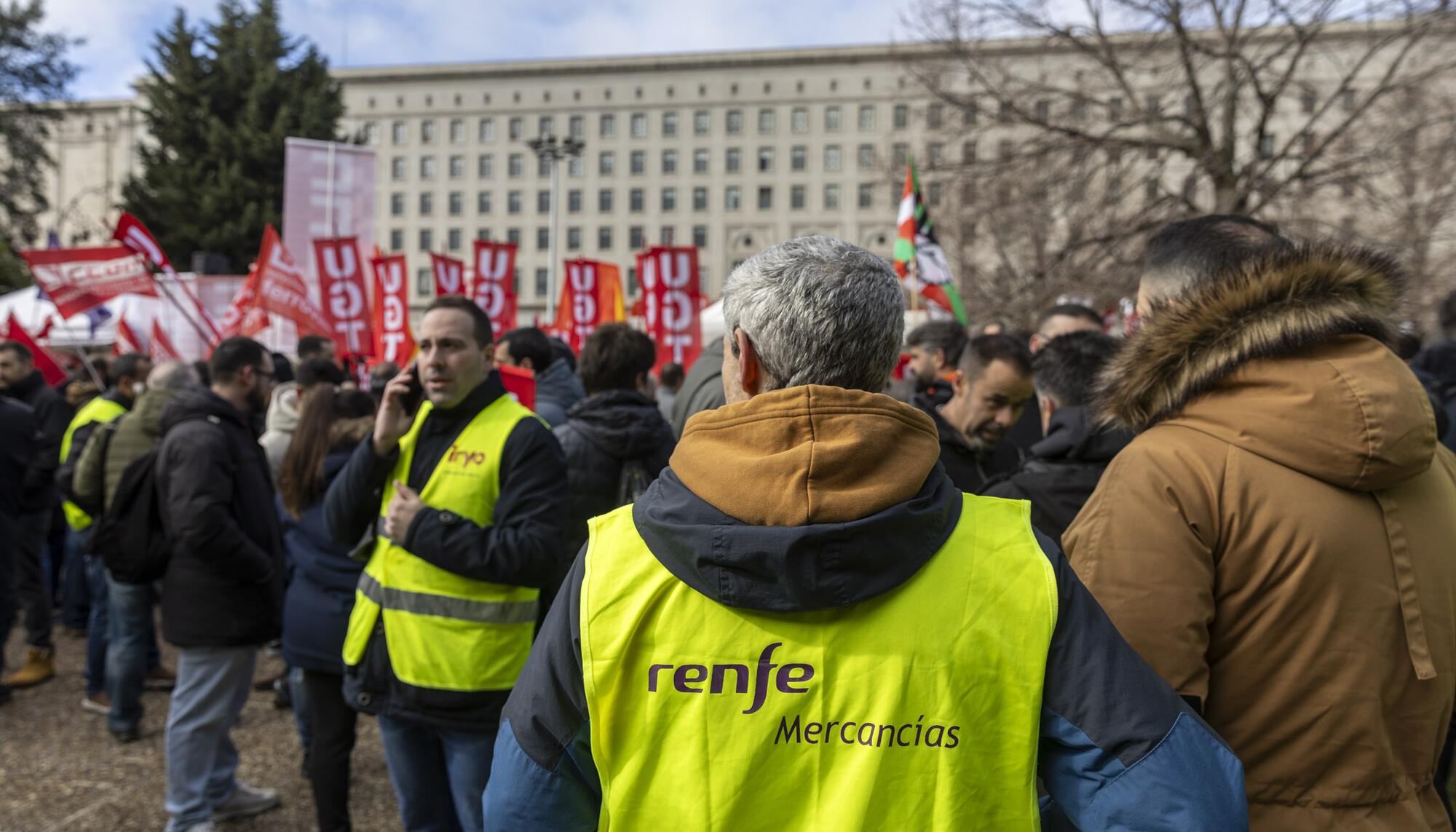 Concentración ferroviarios Ministerio - 1
