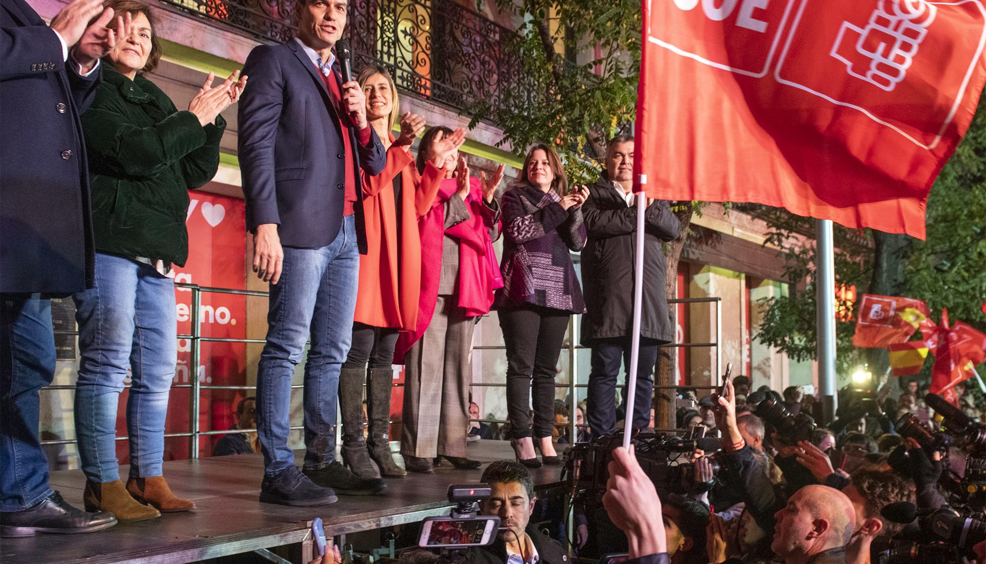 Noche electoral sede del PSOE Pedro Sanchez - 4