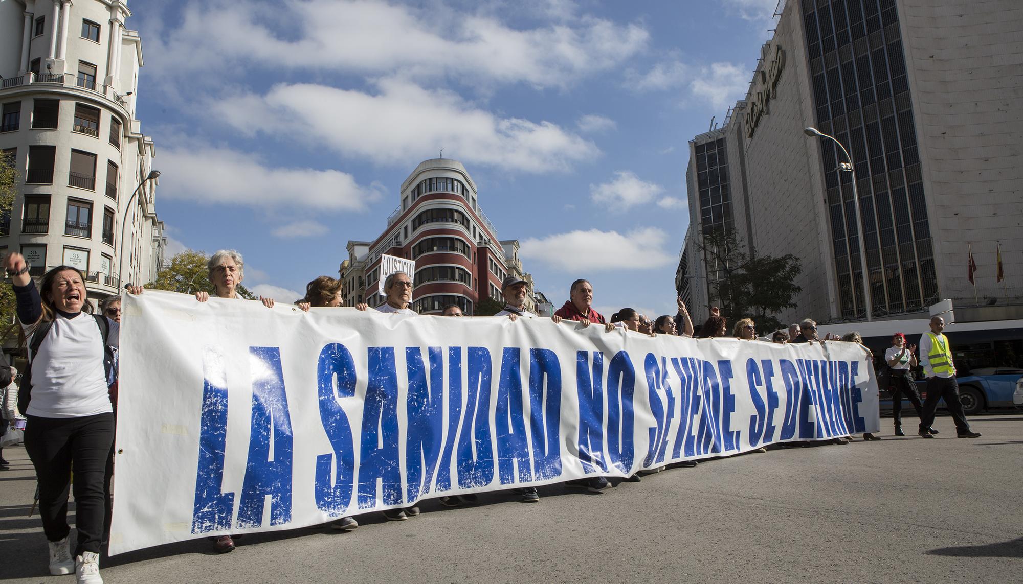 Manifestación por la sanidad pública en Madrid, columna Este - 4