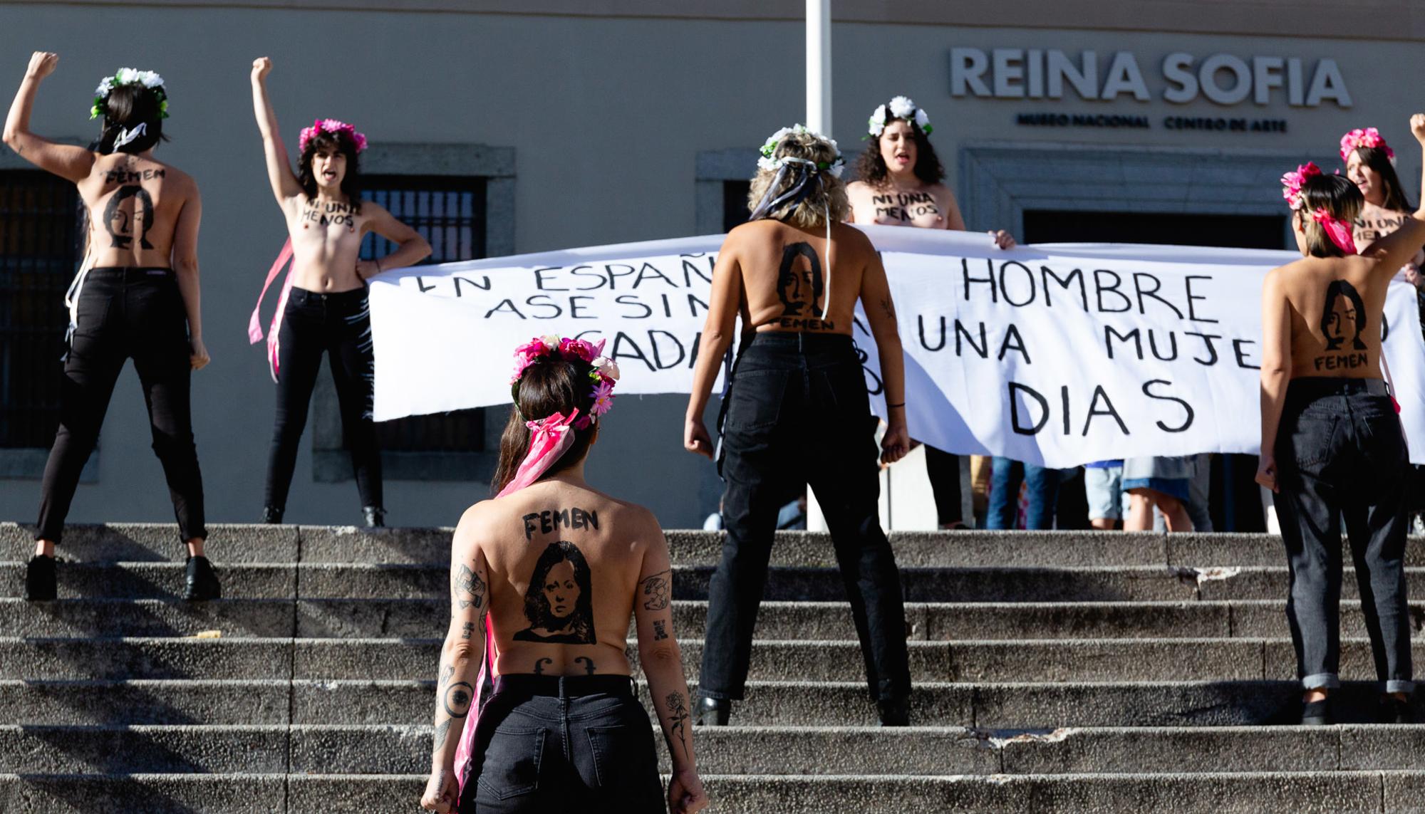 Femen Reina Sofia asesinatos machistas - 3