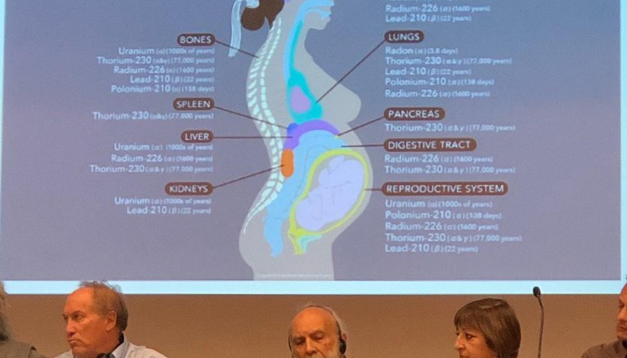 Efectos de la radiación en el cuerpo de una mujer embarazada. Foro Social Mundial Antinuclear Madrid 2019
