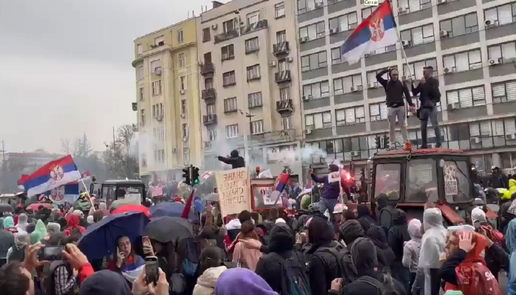 Protesta Belgrado 15 marzo 2025