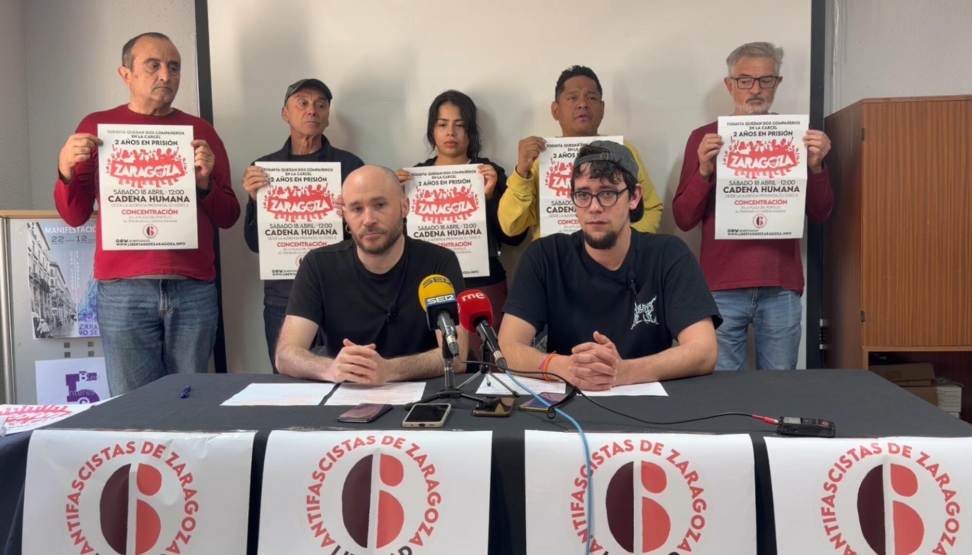 Los seis de Zaragoza indulto para dos