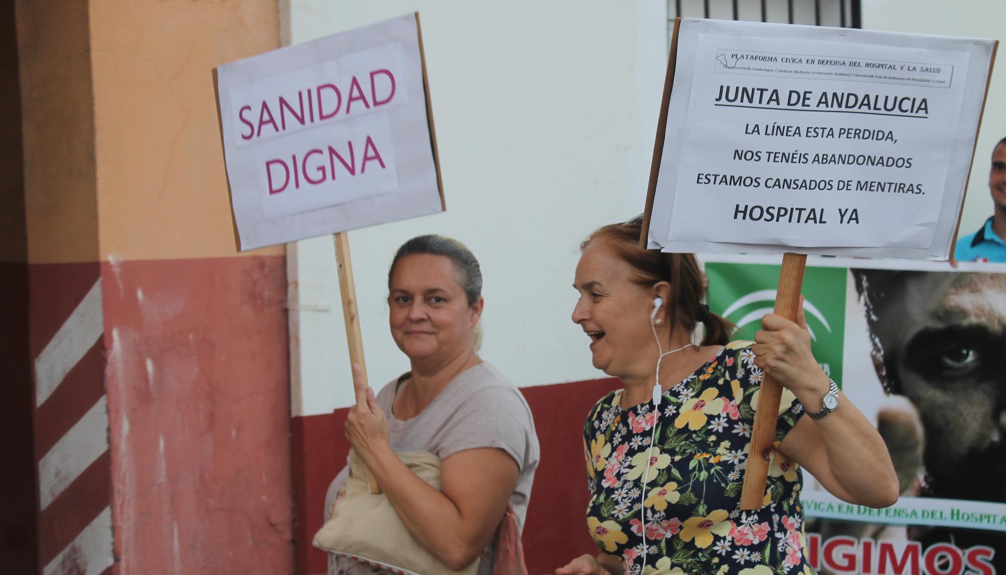 Protesta sanidad La Linea